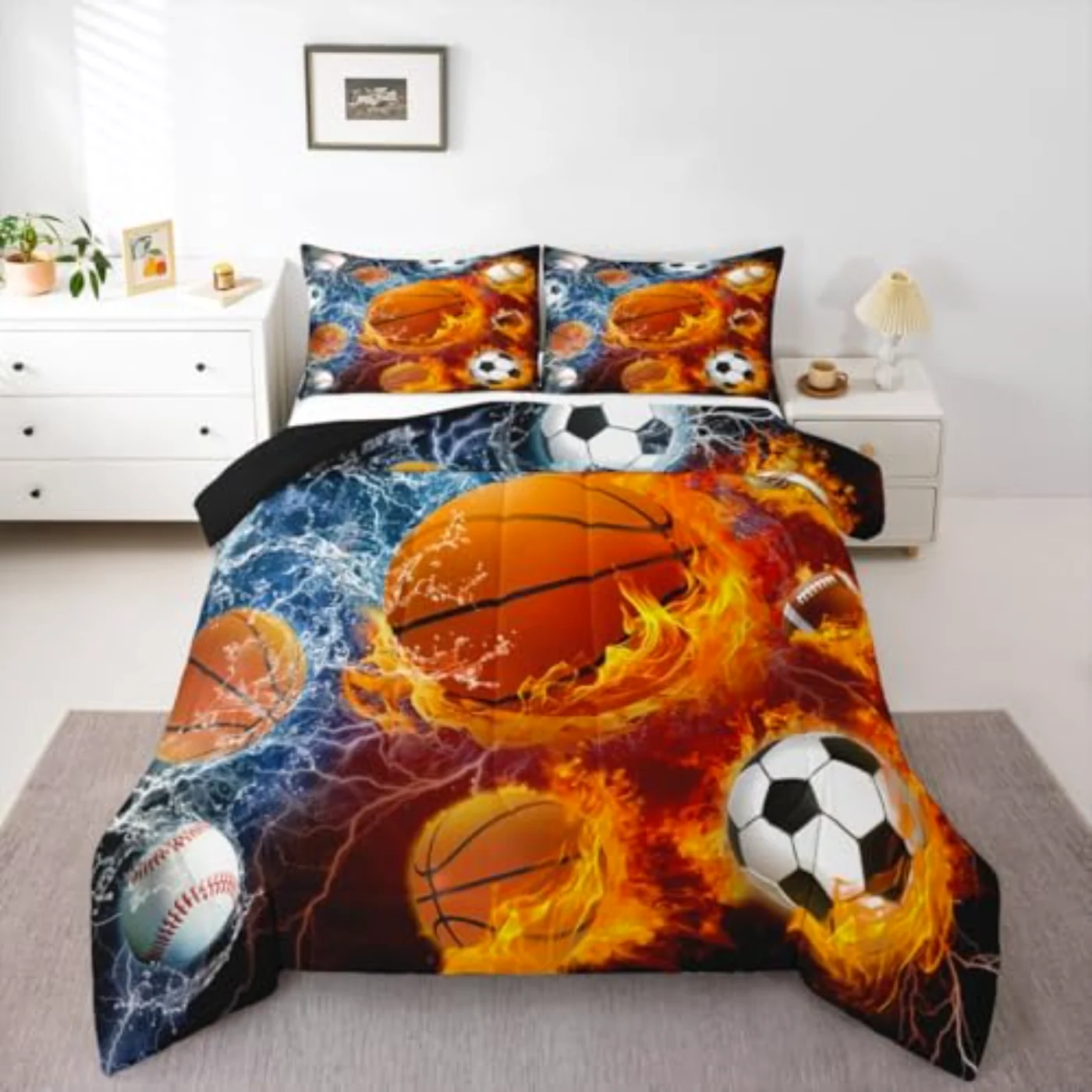 Sports Boys Comforter Set, Twin