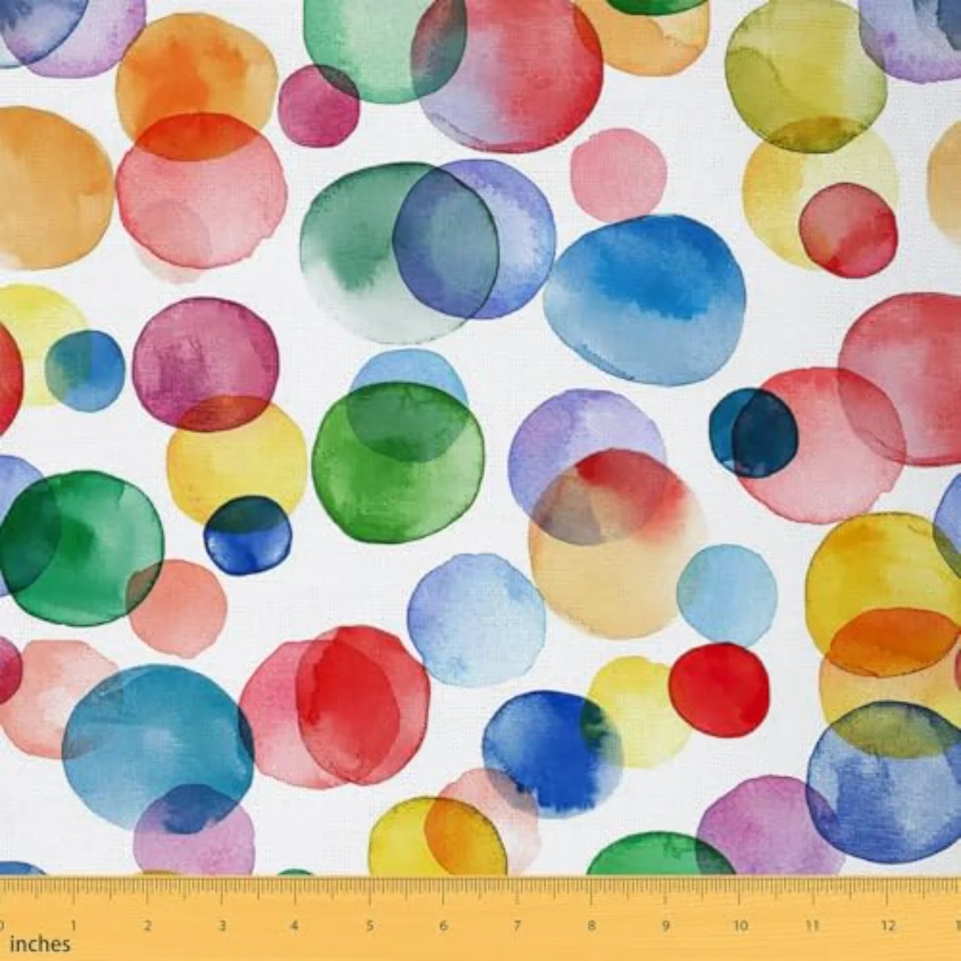 Colorful Polka Dot Upholstery Fabric Comforter Set