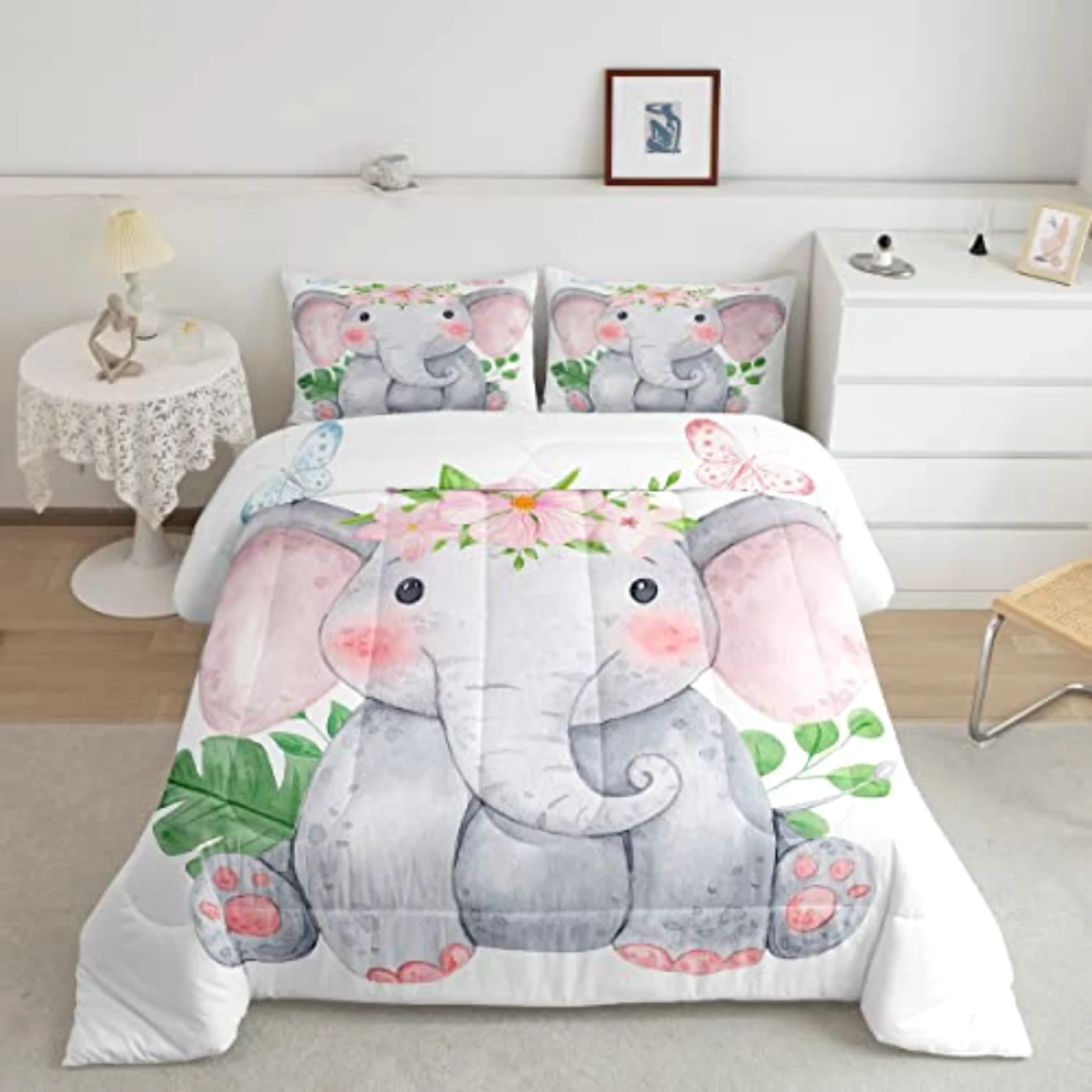 Cute Elephant Quilt, Twin