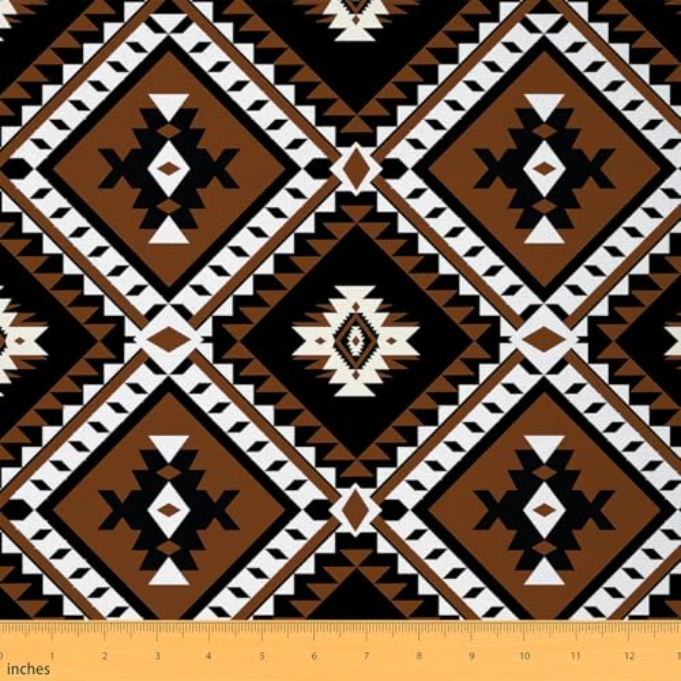 Western Boho Aztec Flannel Fabric Comforter Set