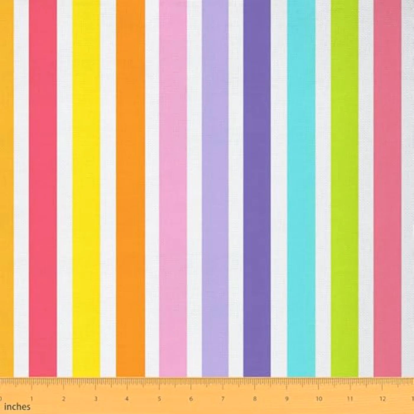 Striped Rainbow Upholstery Fabric Comforter Set