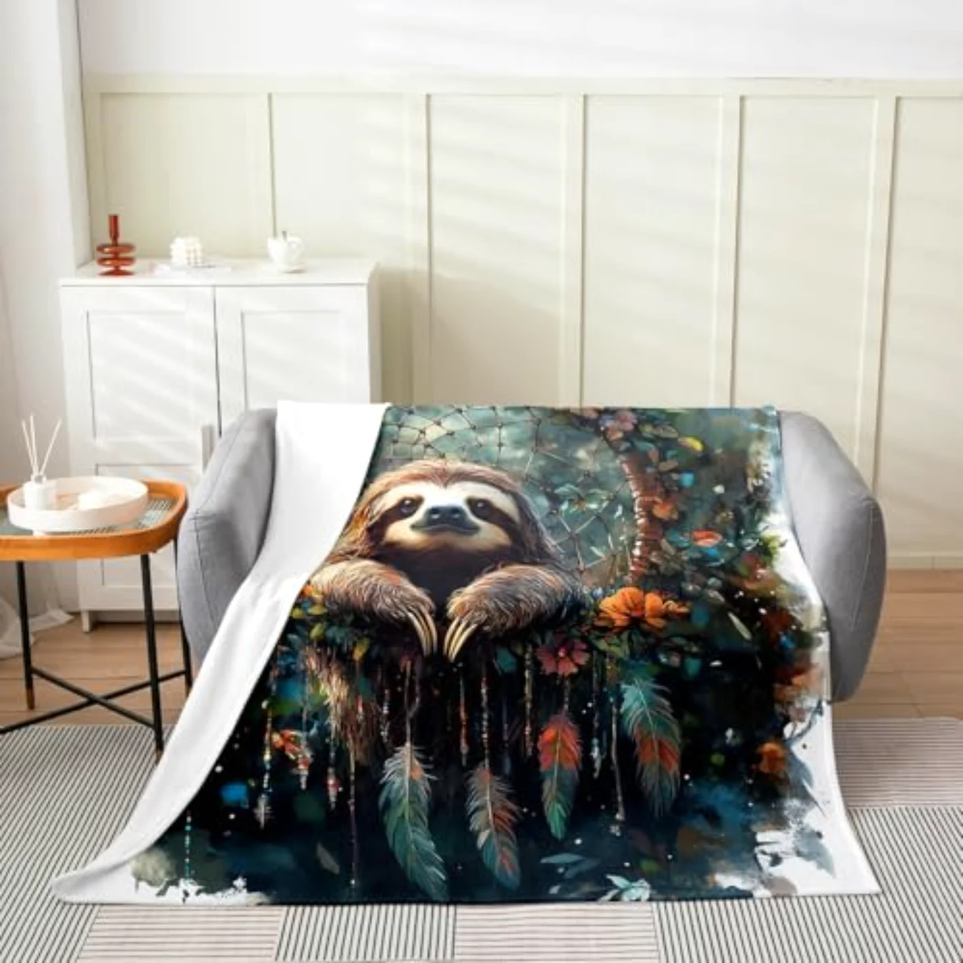 Sloth Blanket X90 Girls Women Throw, Queen