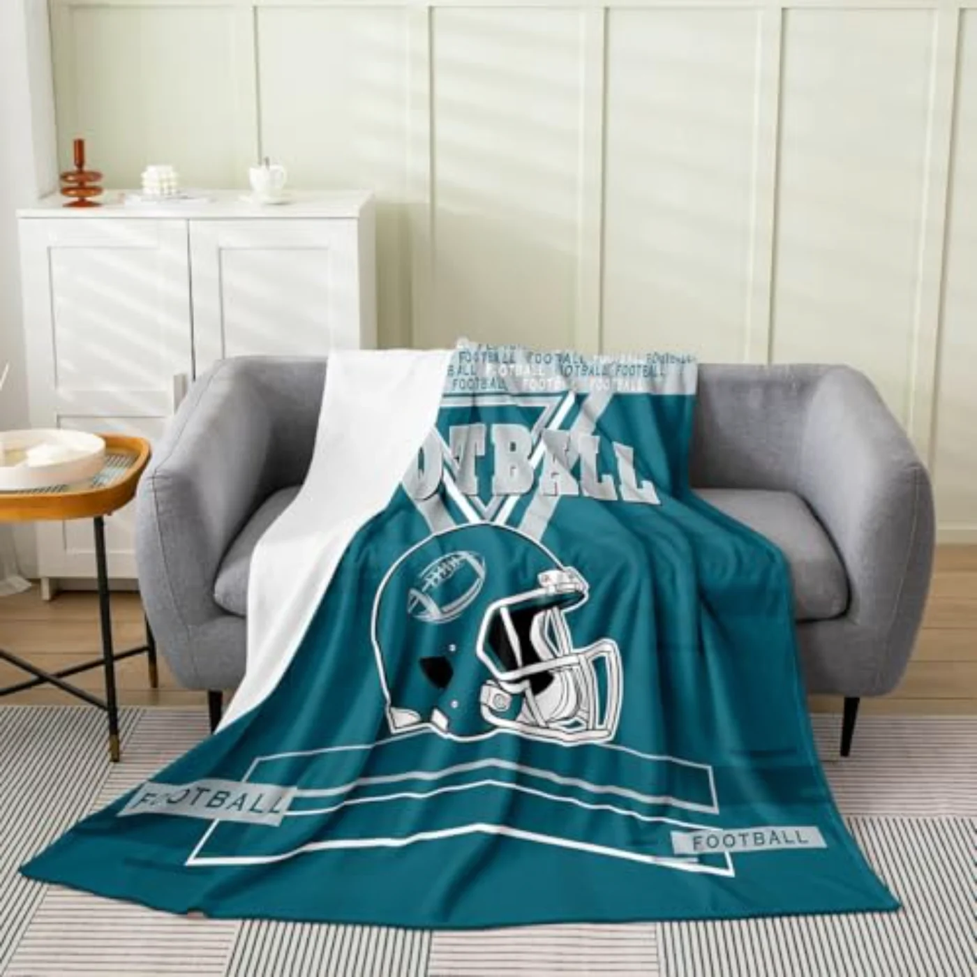 Football Throw Blanket X90 Inch Throw, Queen