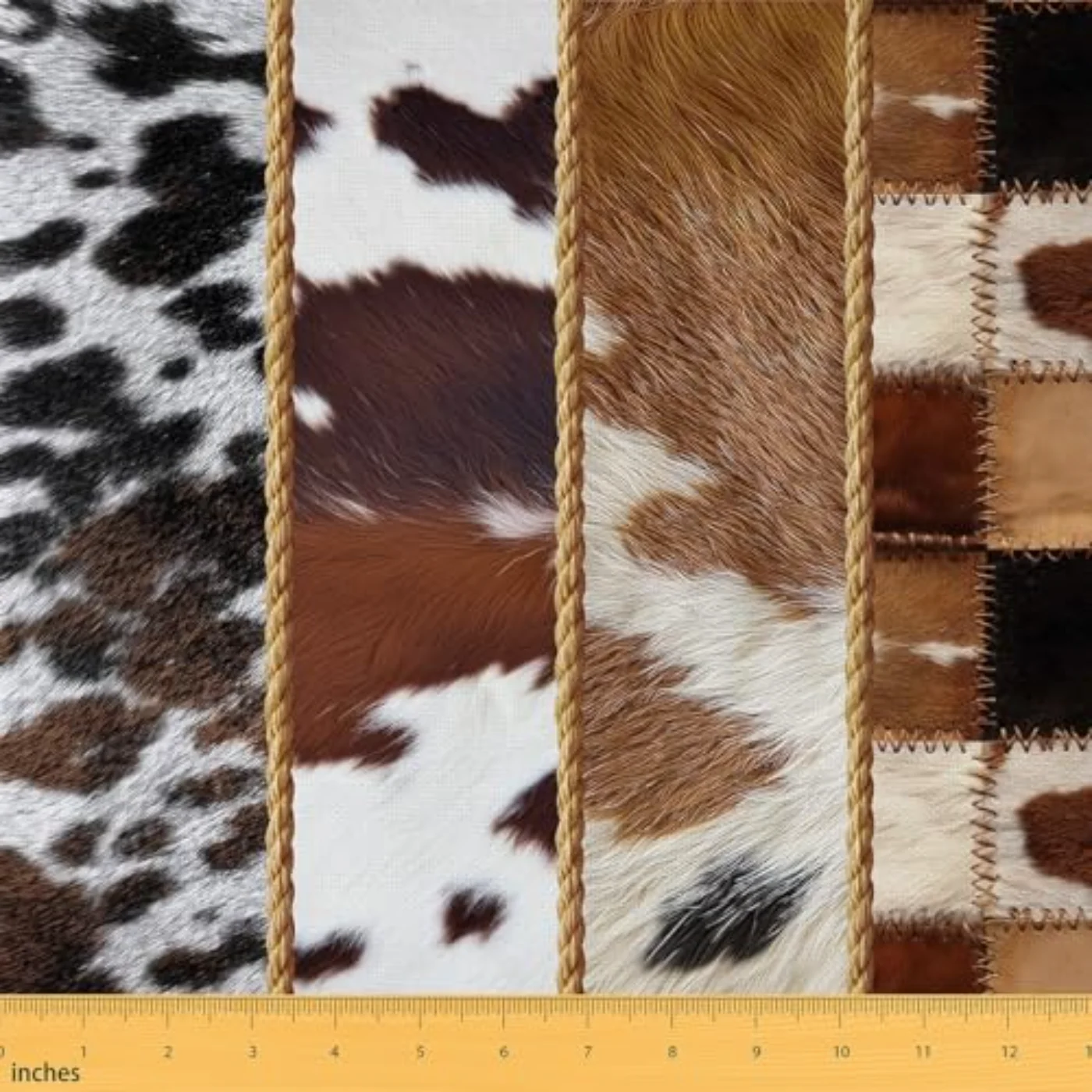 Simulated Animal Fur Printed Flannel Comforter Set