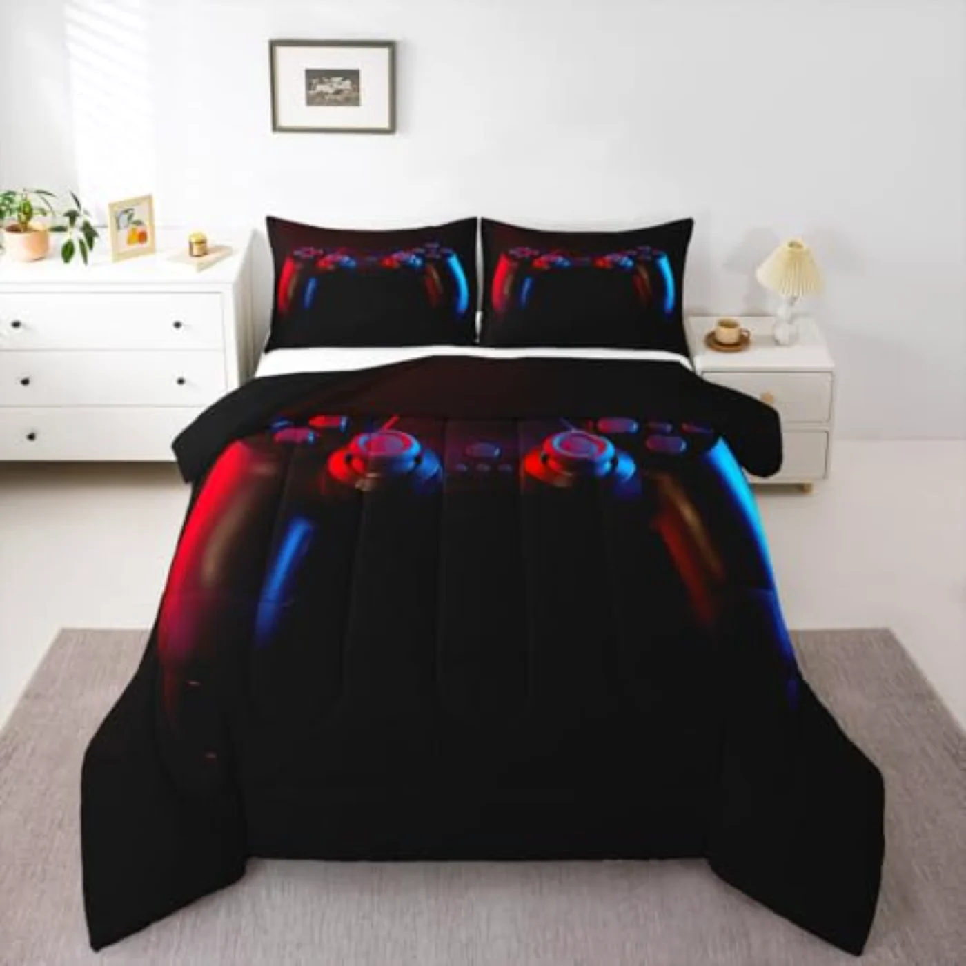 Gaming Gamer Kids Teens Boys Comforter Set, Queen