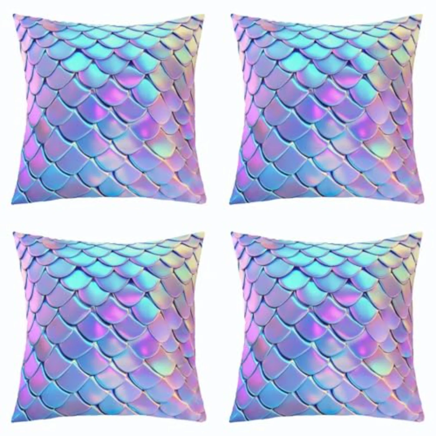 Girls Mermaid Throw Pillow Covers Pillow Covers