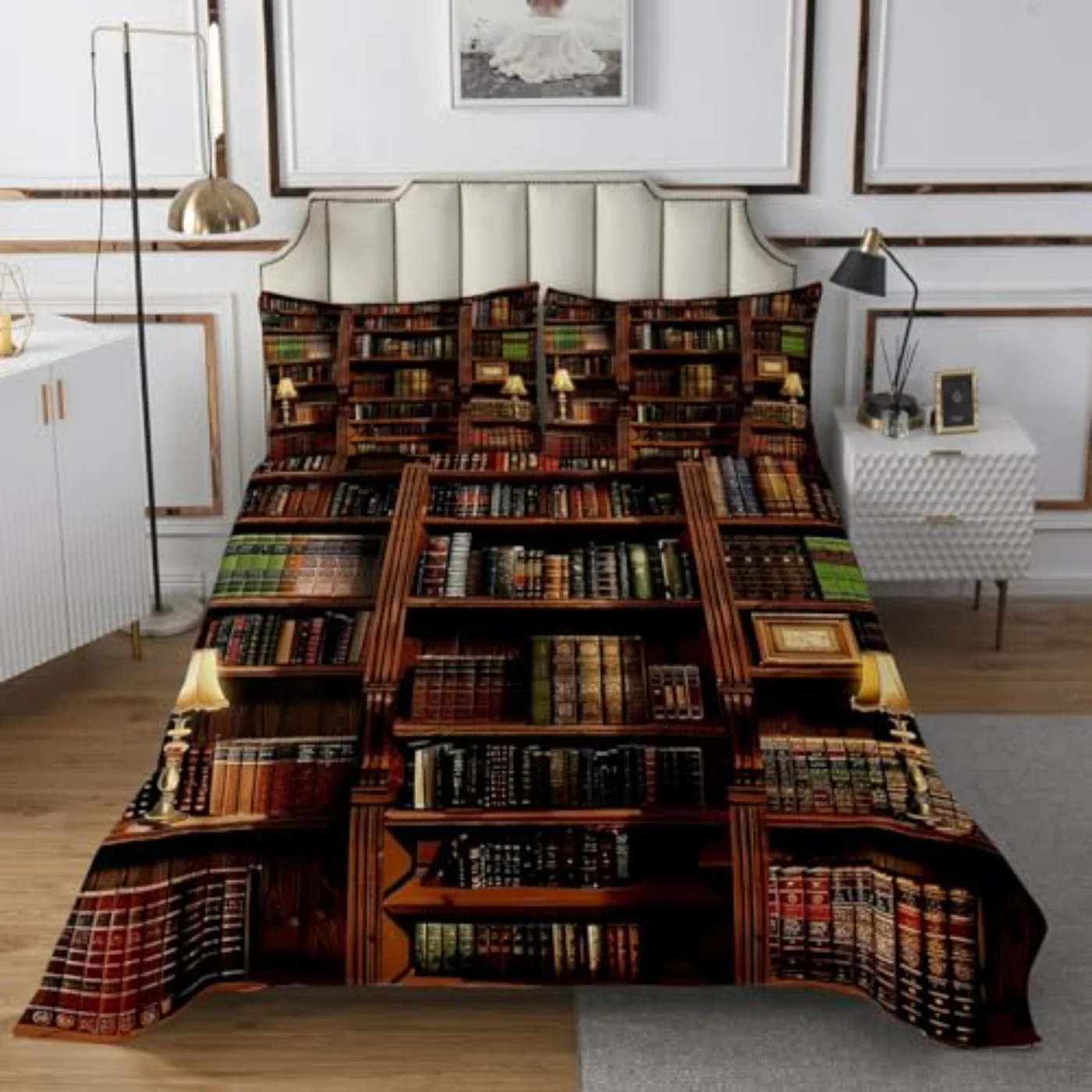 Library Bookcase Quilt, Twin