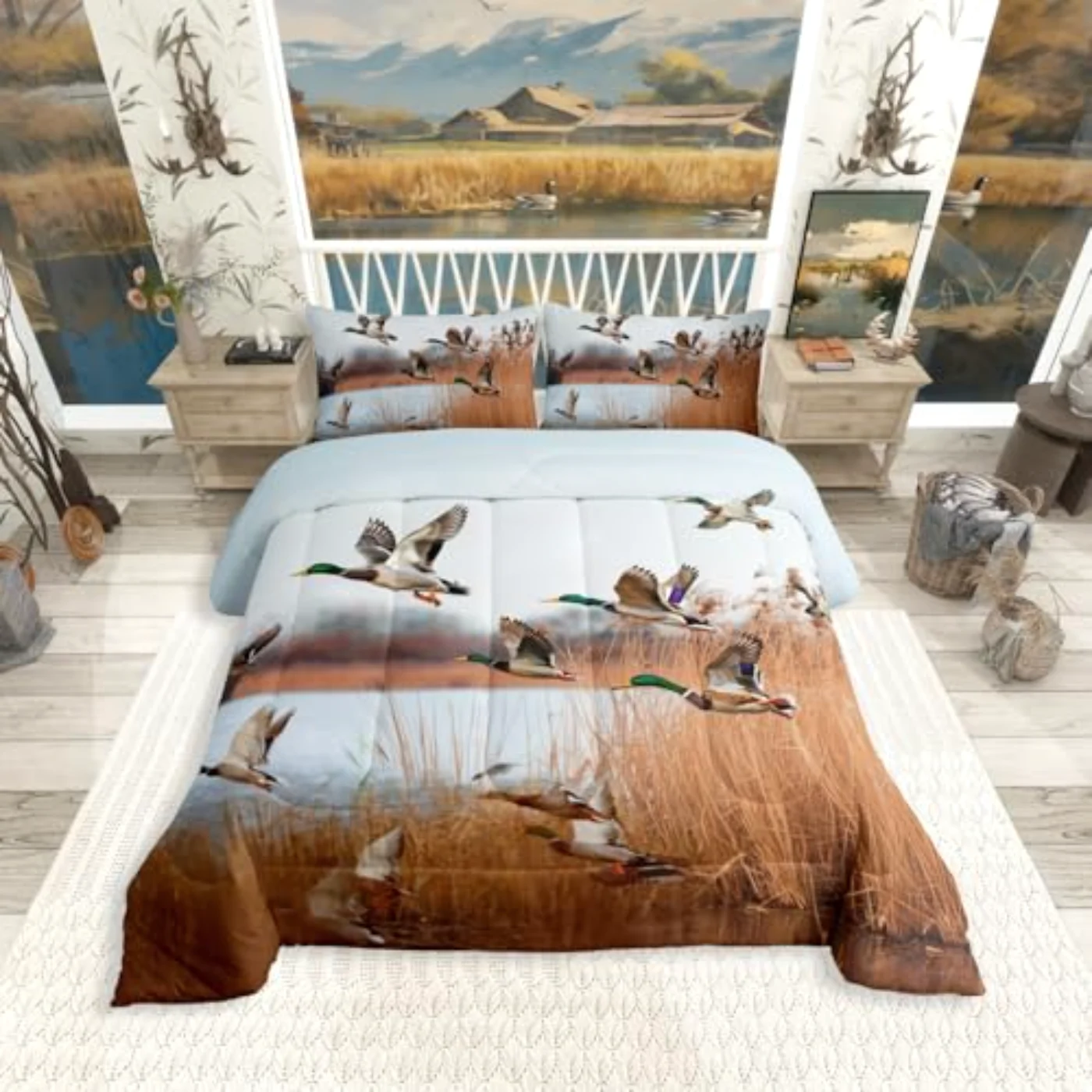 Flying Duck Comforter Set, King