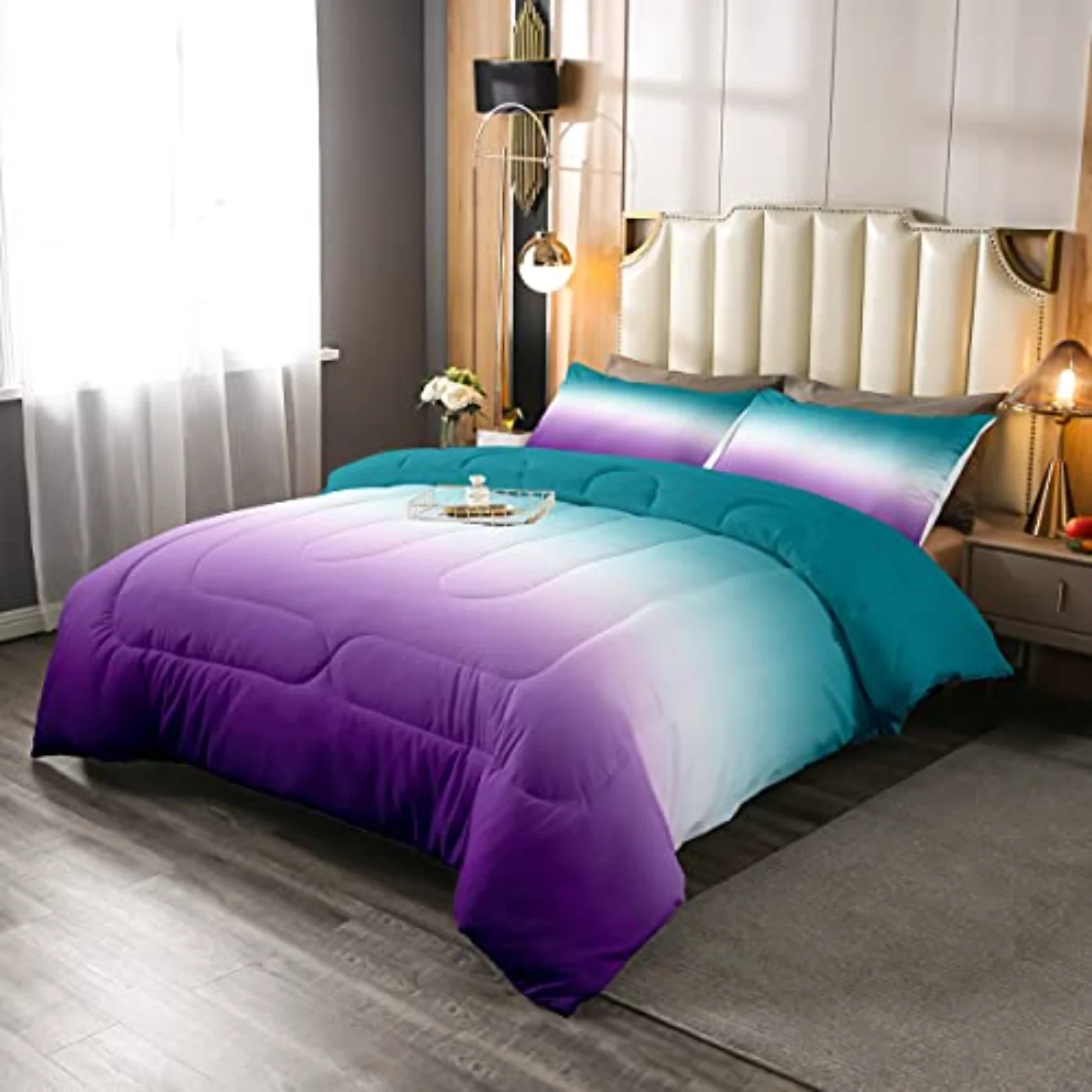 Ombre Green Purple Teal Colorful (ZS8R)