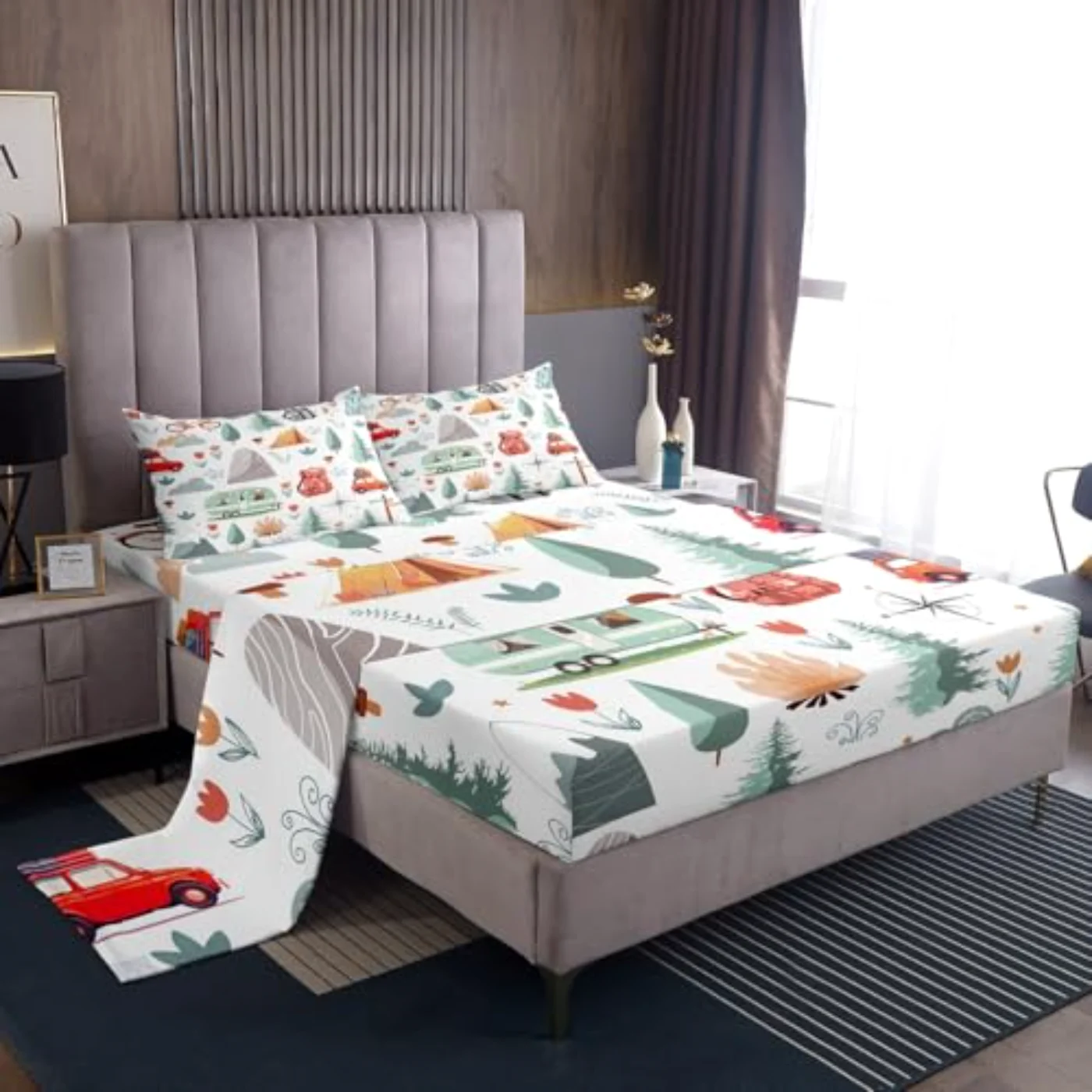 Kids Camper Theme Sheets Sheet Set, Full