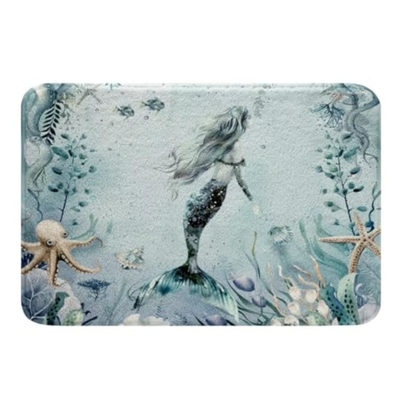 Mermaid Outdoor Rug Teal Blue Rug