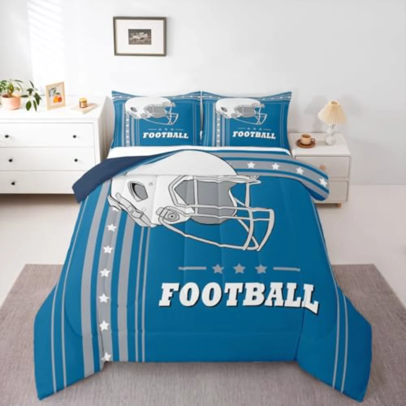 Football Comforter Set, Full