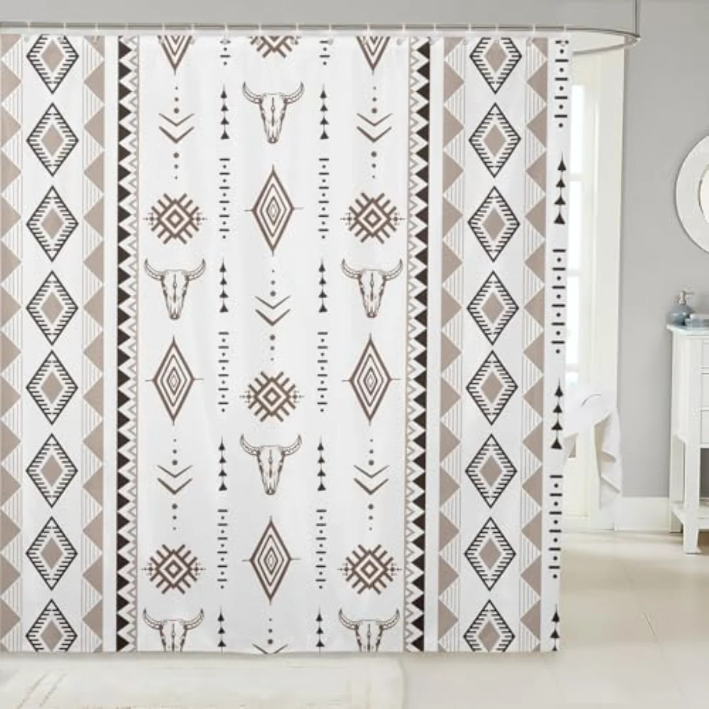 Bohemian Aztec Shower Curtain X Shower Curtain