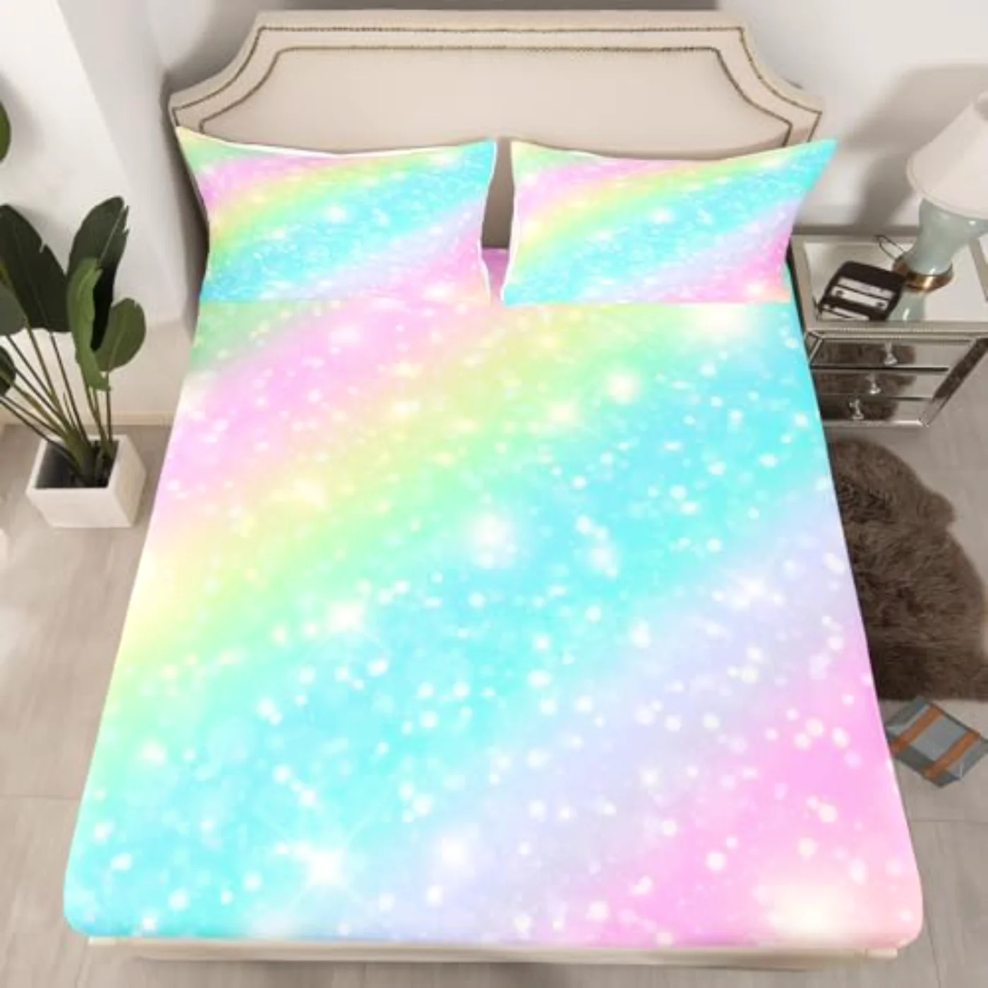 Rainbow Kids Girls Teens - Sheet Set, Twin