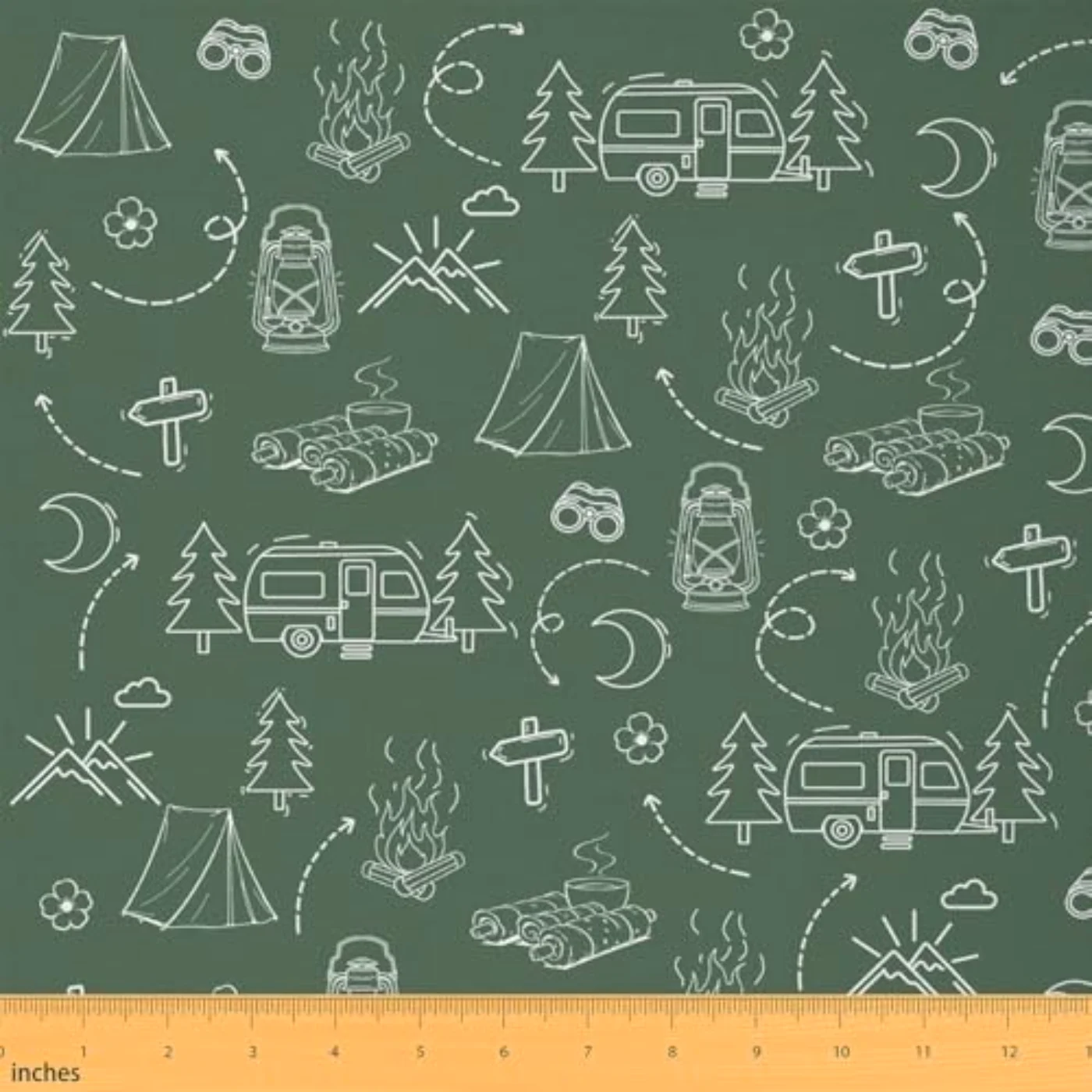 Happy Camping Fabric By Yard Comforter Set
