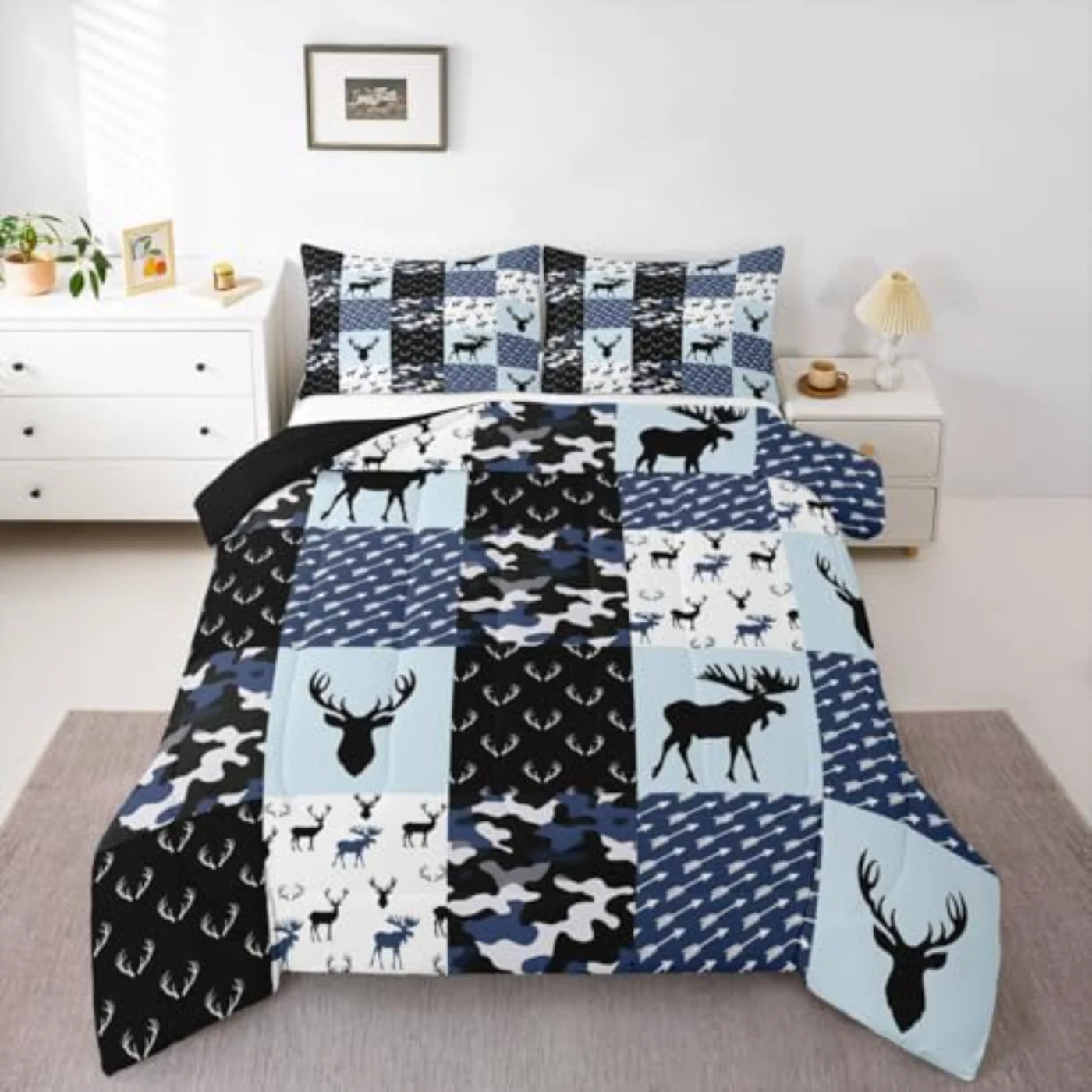 Cute Deer Quilt, Twin