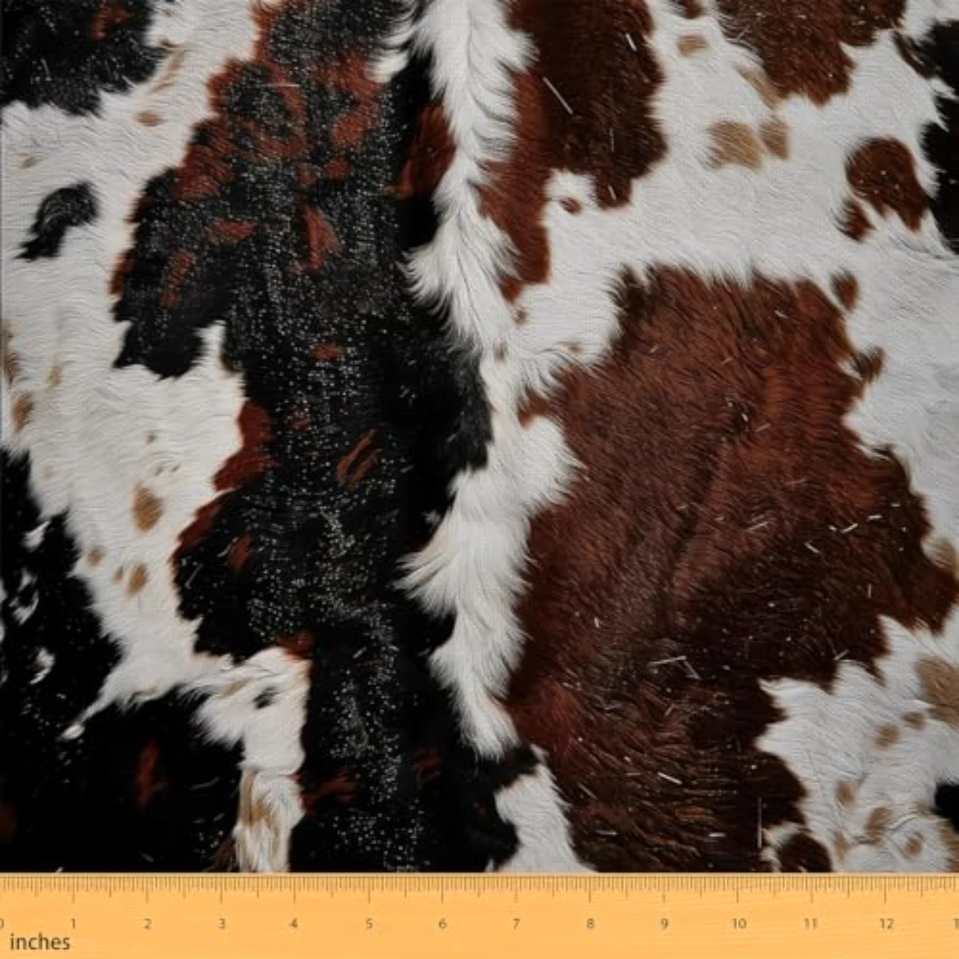 Cowhide Fabric By Yard Comforter Set (747D)