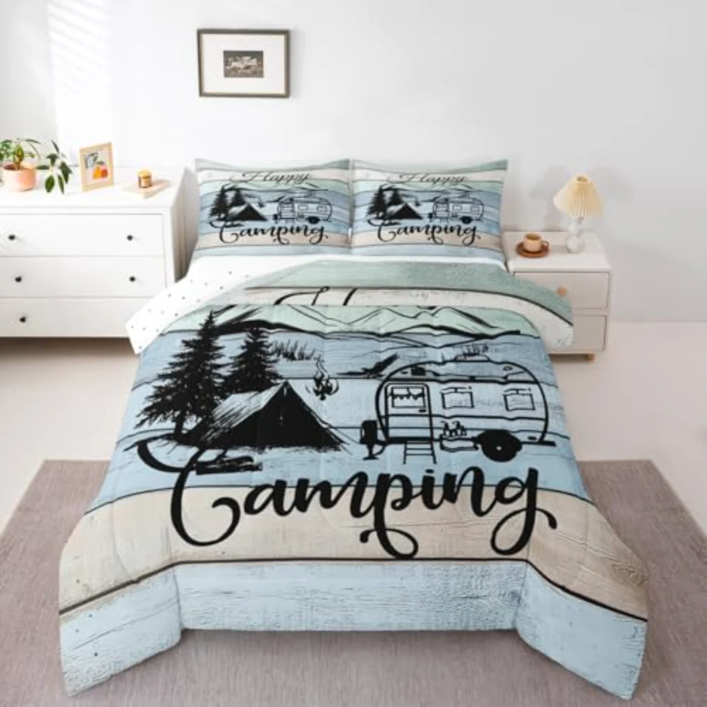 Happy Camping Camper Comforters & Comforter Set, Twin