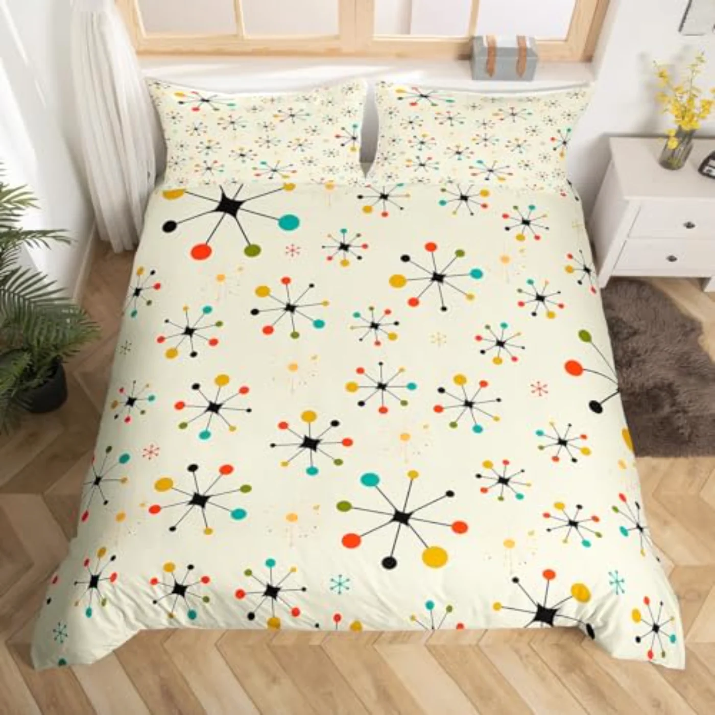 Modern Mid Century Retro Atomic Duvet (GBZ9)