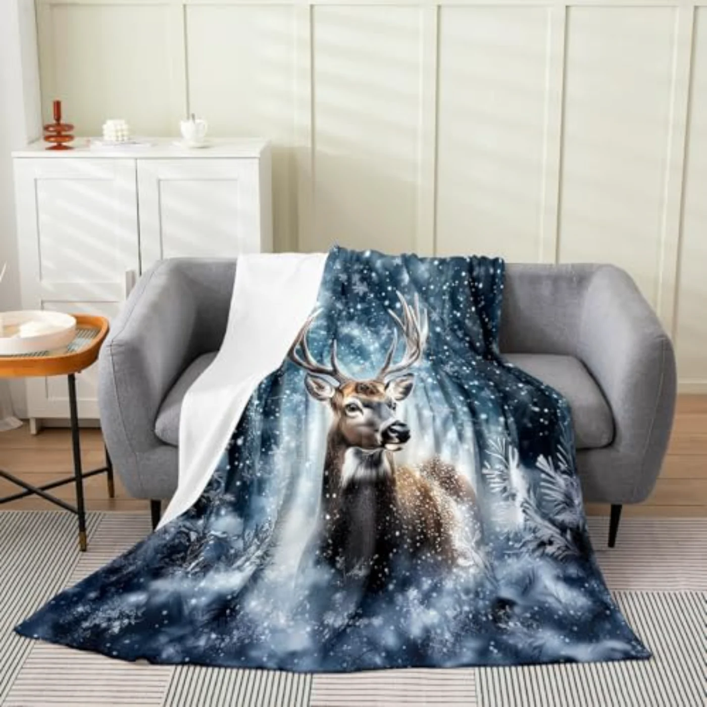 D Deer Blanket X90 Throw, Queen