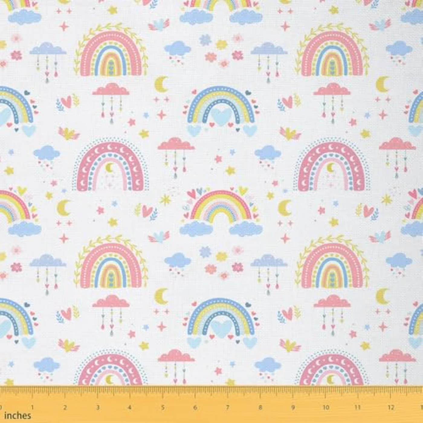 Cute Rainbow Flannel Fabrics By Comforter Set