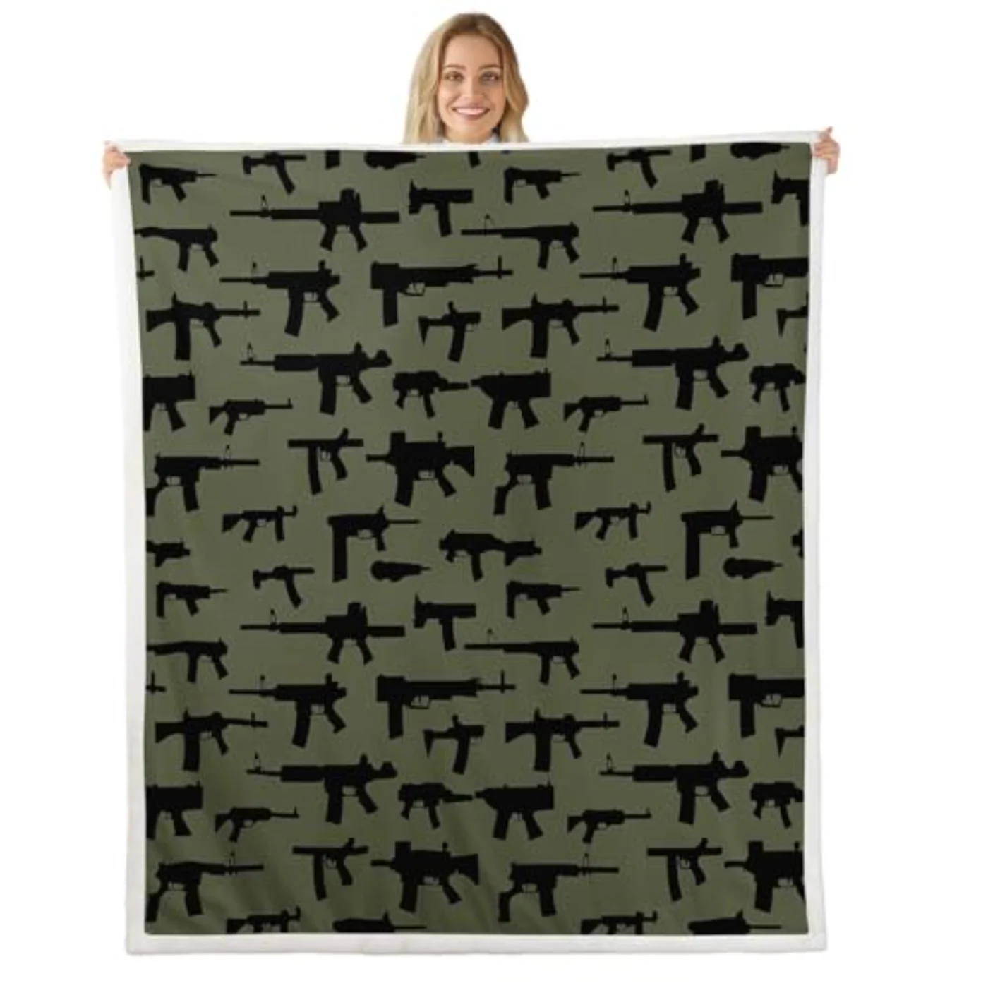 Machine Guns Throw Blanket Boys Throw