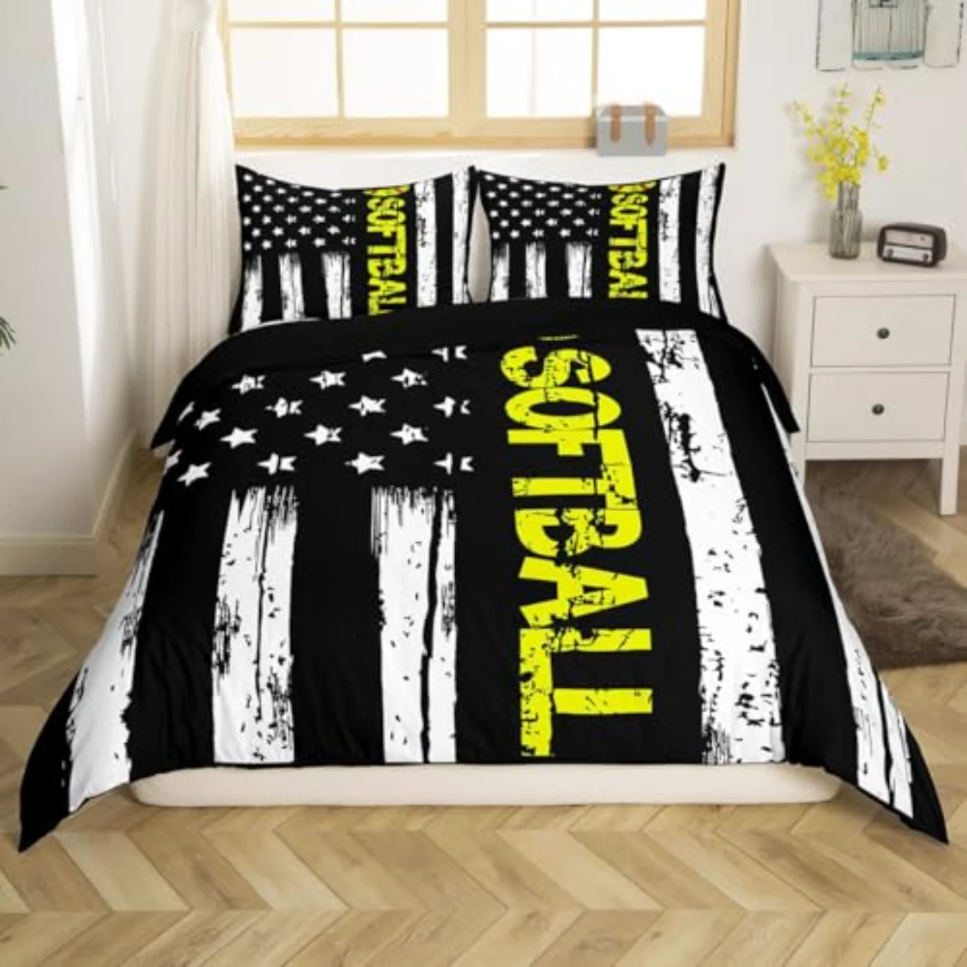 Usa Flag Duvet Cover, Twin