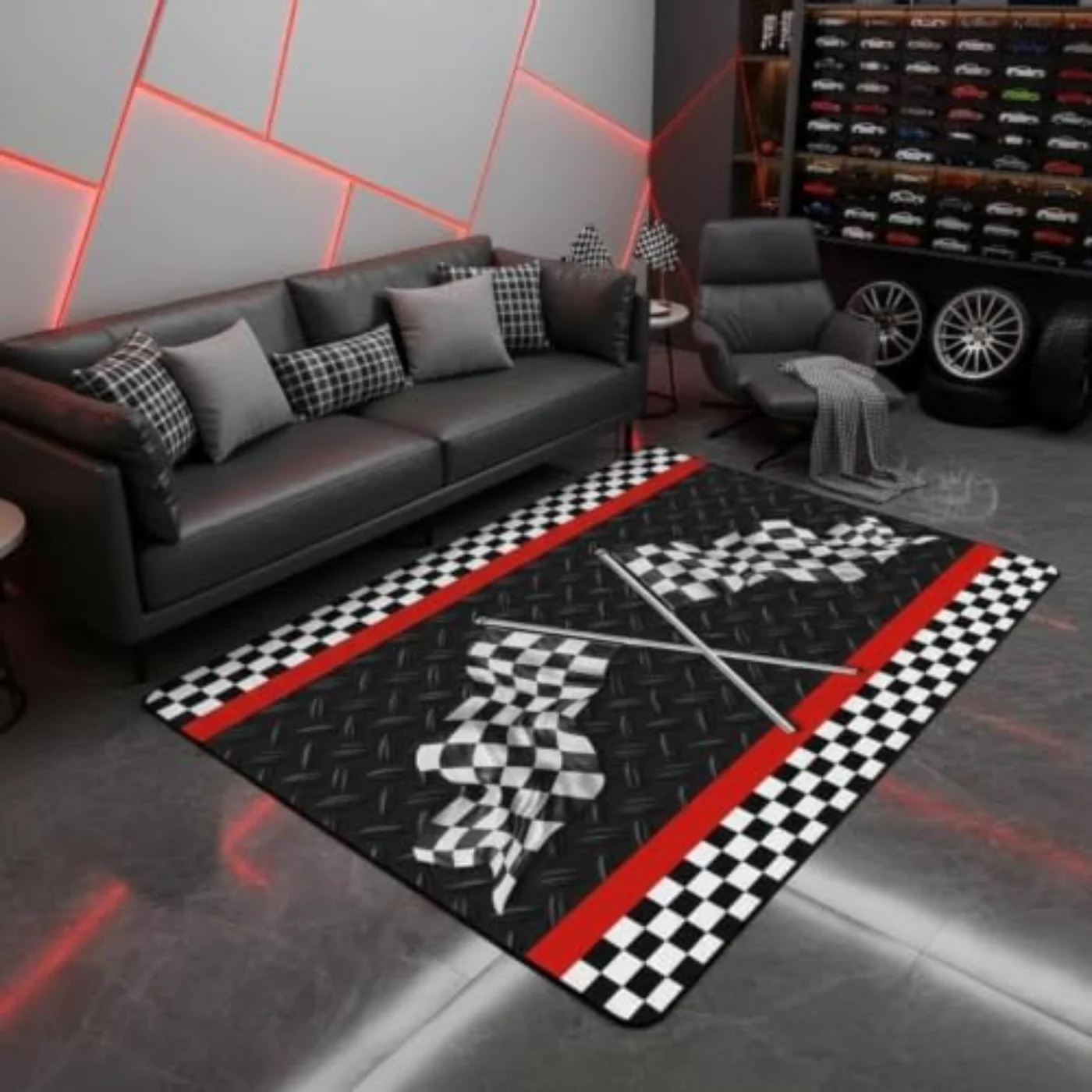 Race Car Themed Area Rug Rug