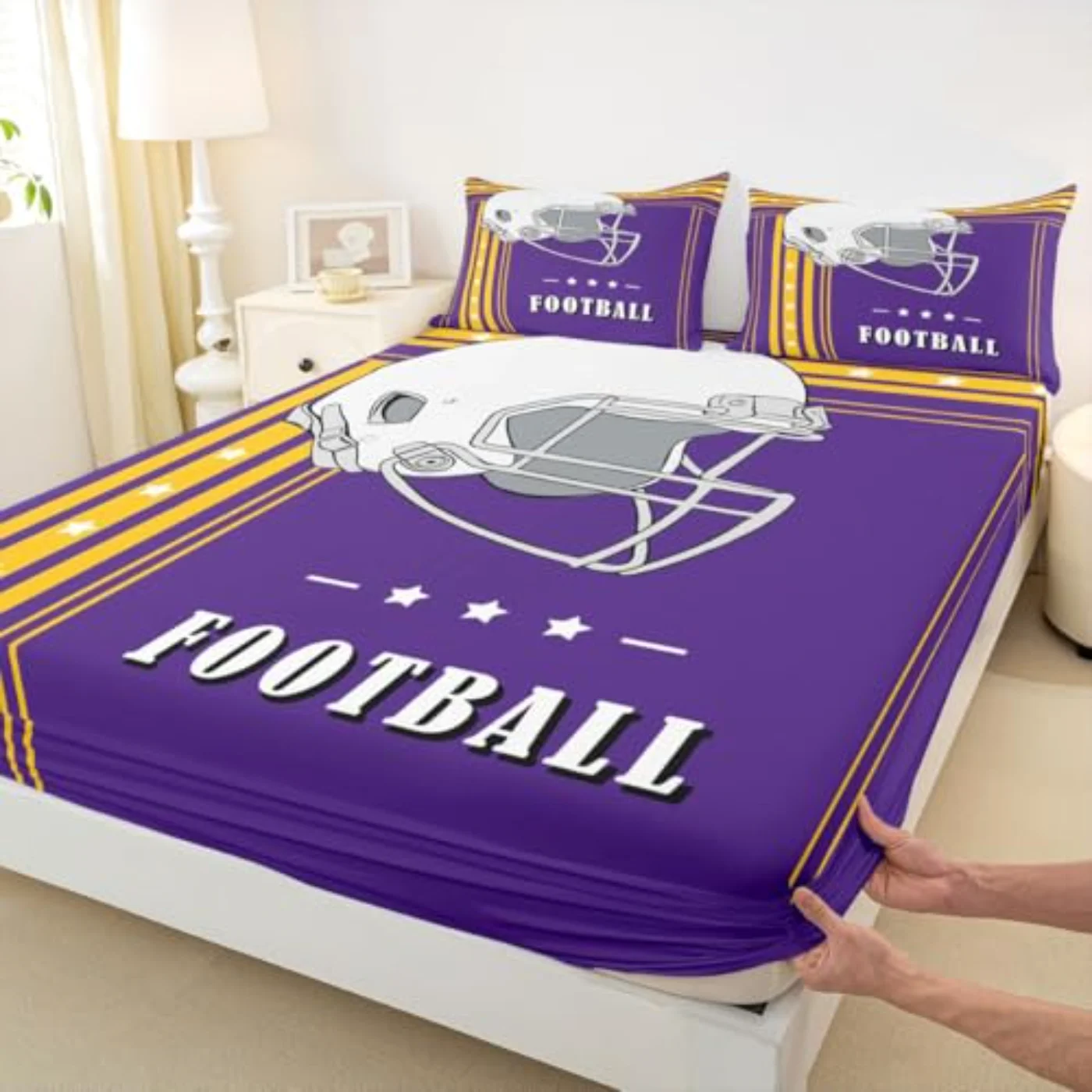 Football Sheets Football Gifts Boys Sheet Set, Twin