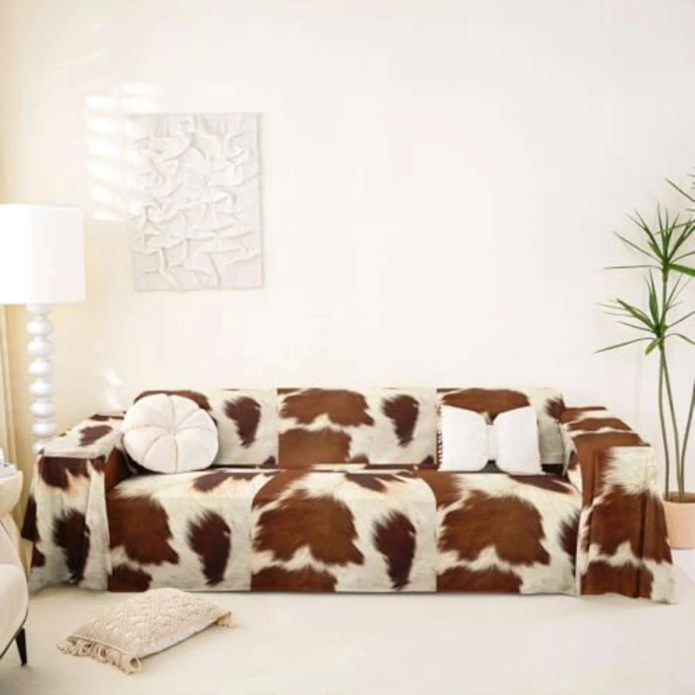 Cowhide Couch Comforter Set