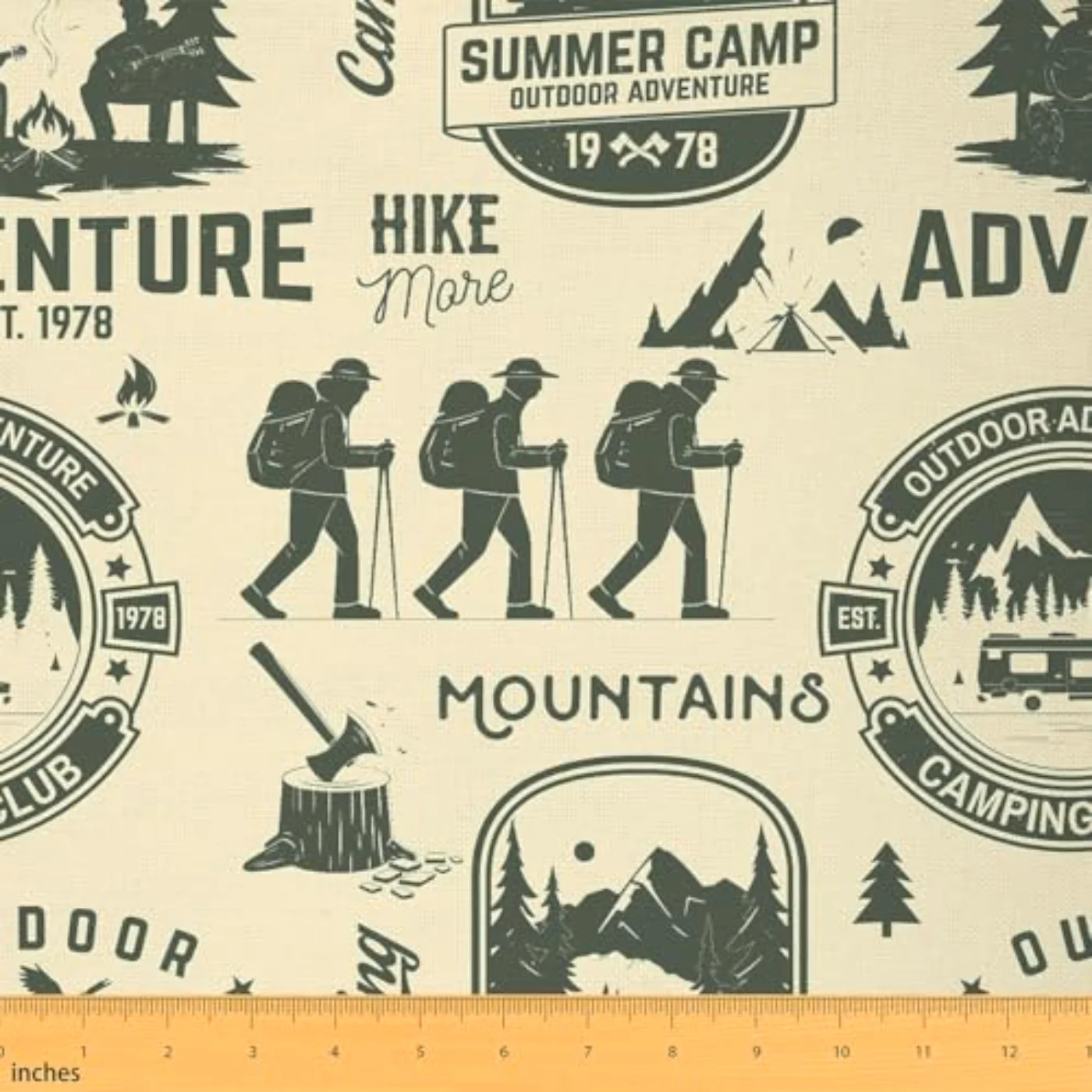 Camper Adventure Fabric By Yard Comforter Set