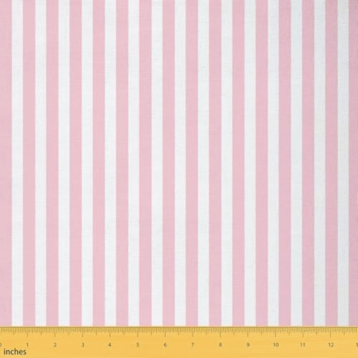 Pink White Stripes Fabric By Comforter Set