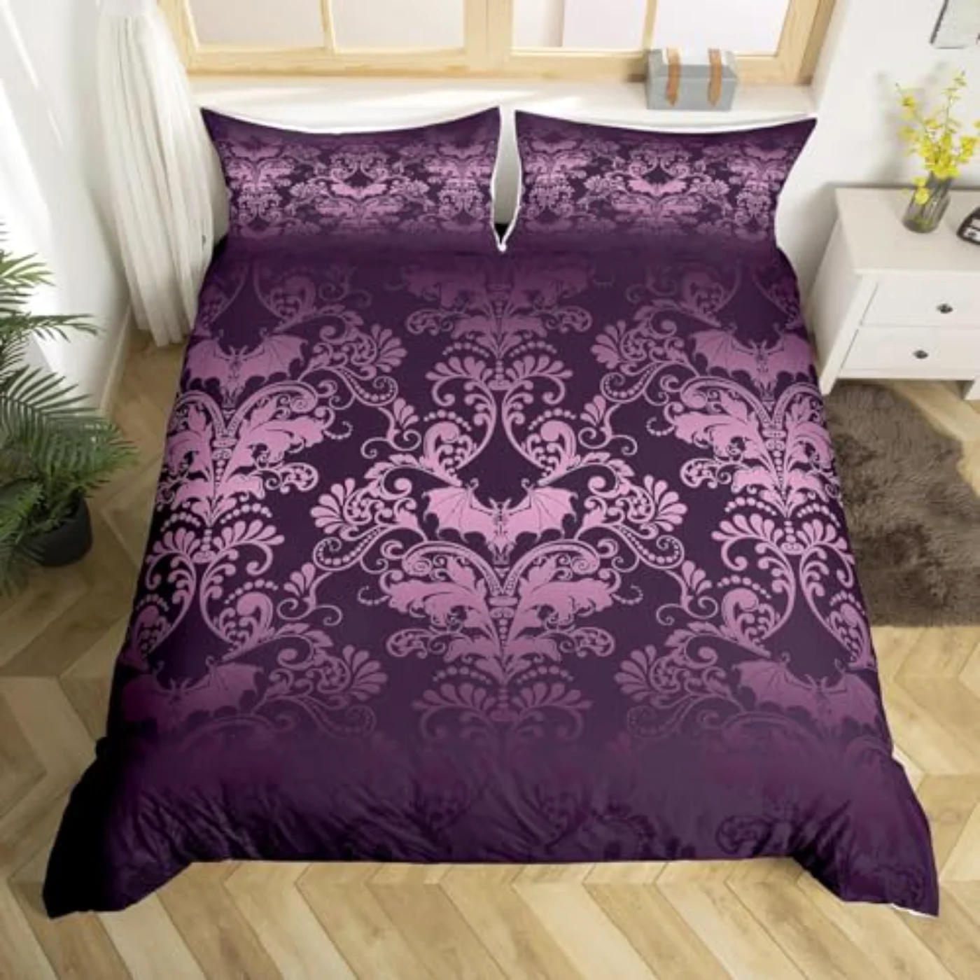 Adults Damask Gothic Antique Victorian Duvet Cover, King