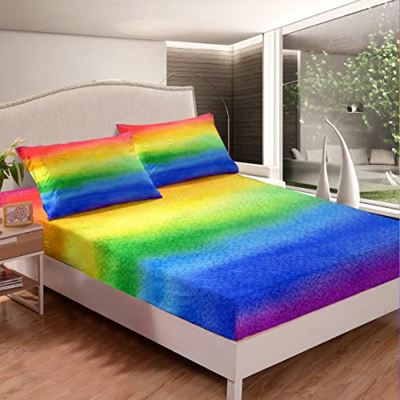 Rainbow Printed Sheets Sheet Set, Twin