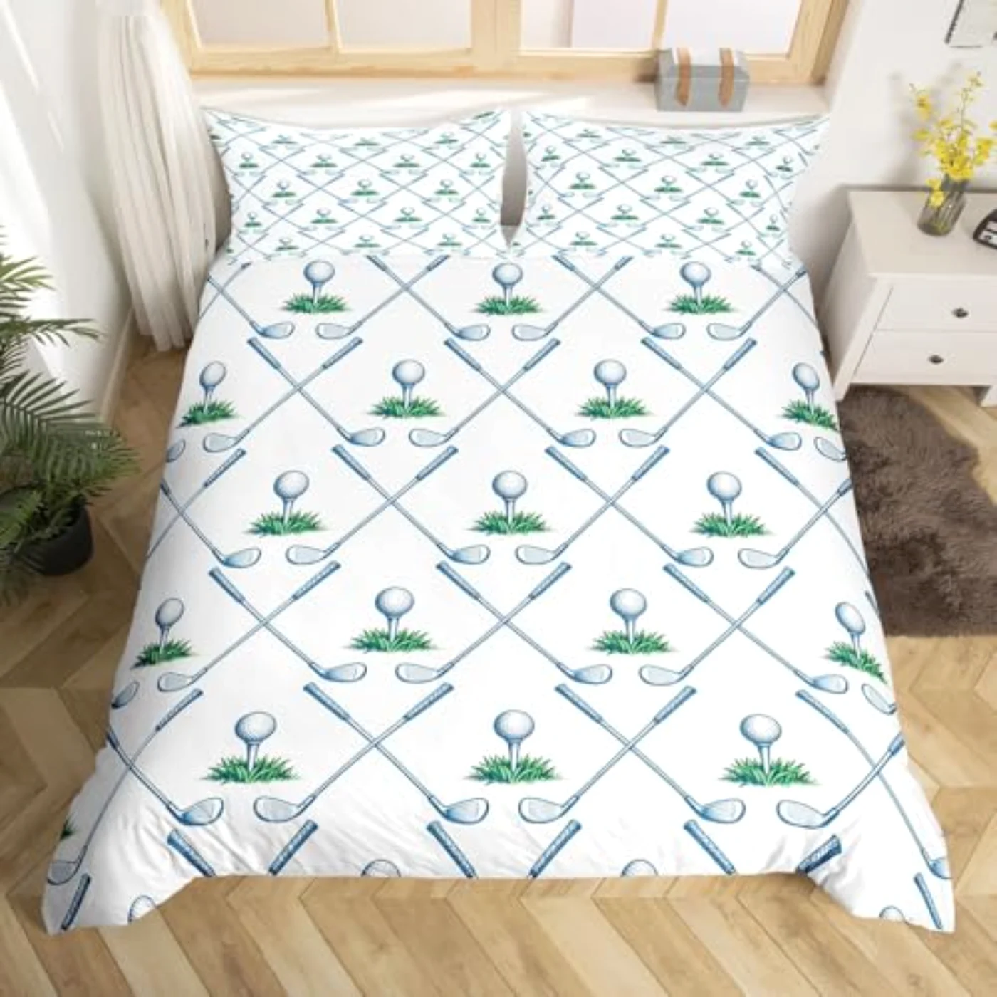 Golf Golf Club Sport Game Duvet Cover, Twin