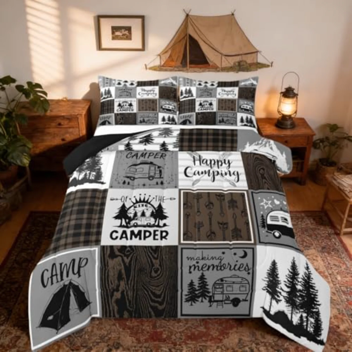 Happy Camping Comforter Set, King