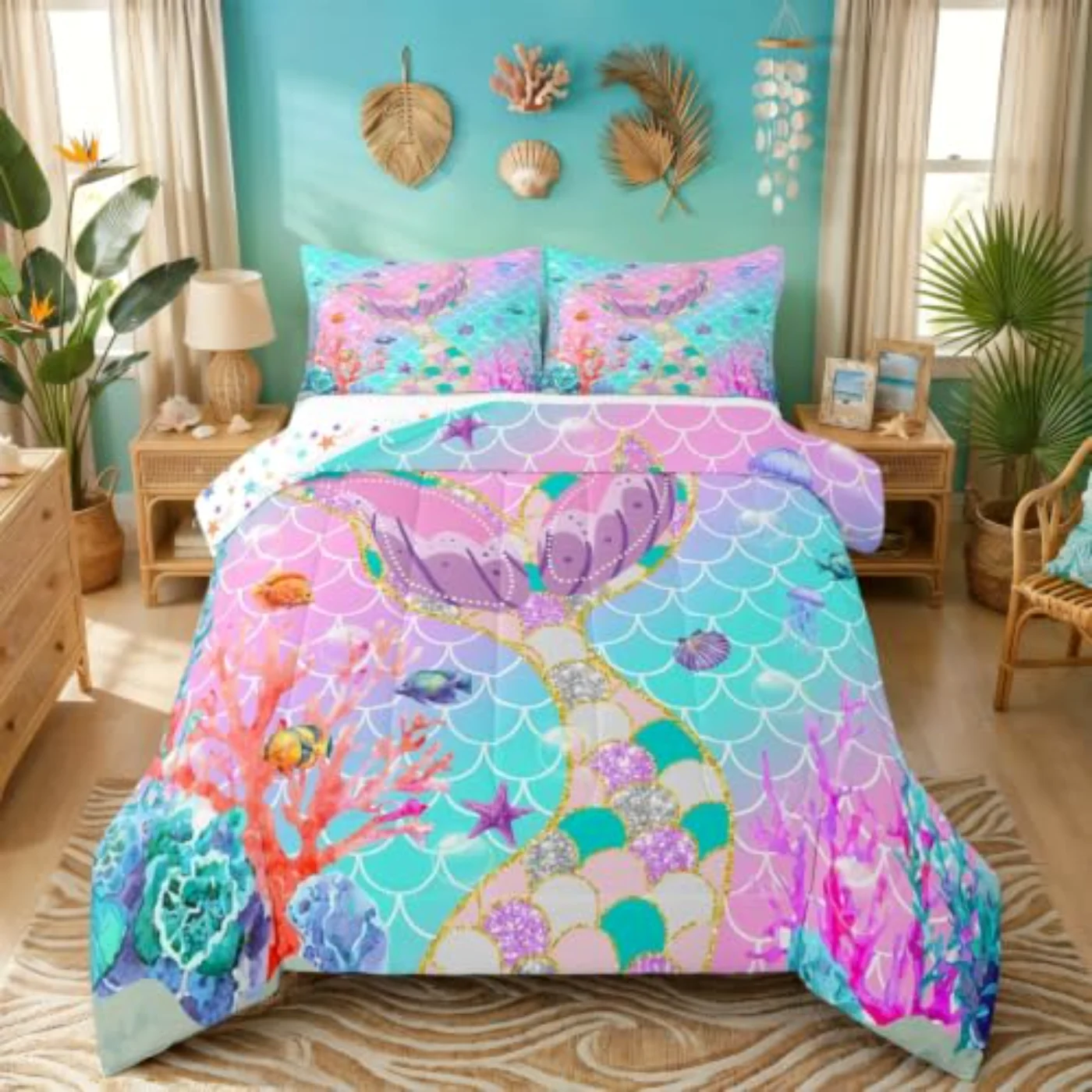 Girls Comforter Set, Twin