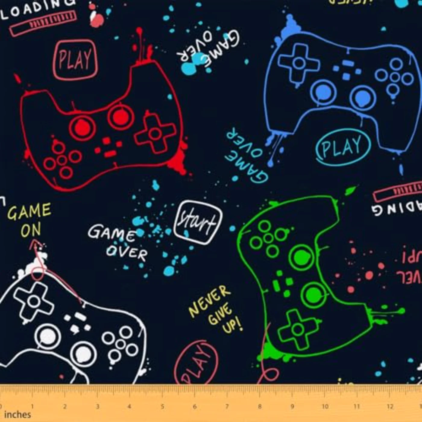 Boys Gamer Upholstery By Yard Comforter Set