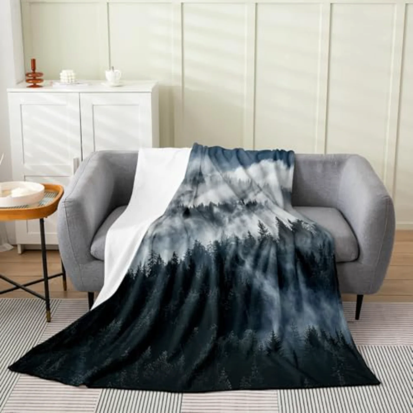 Smoky Mountain Throw Blanket Throw, Queen