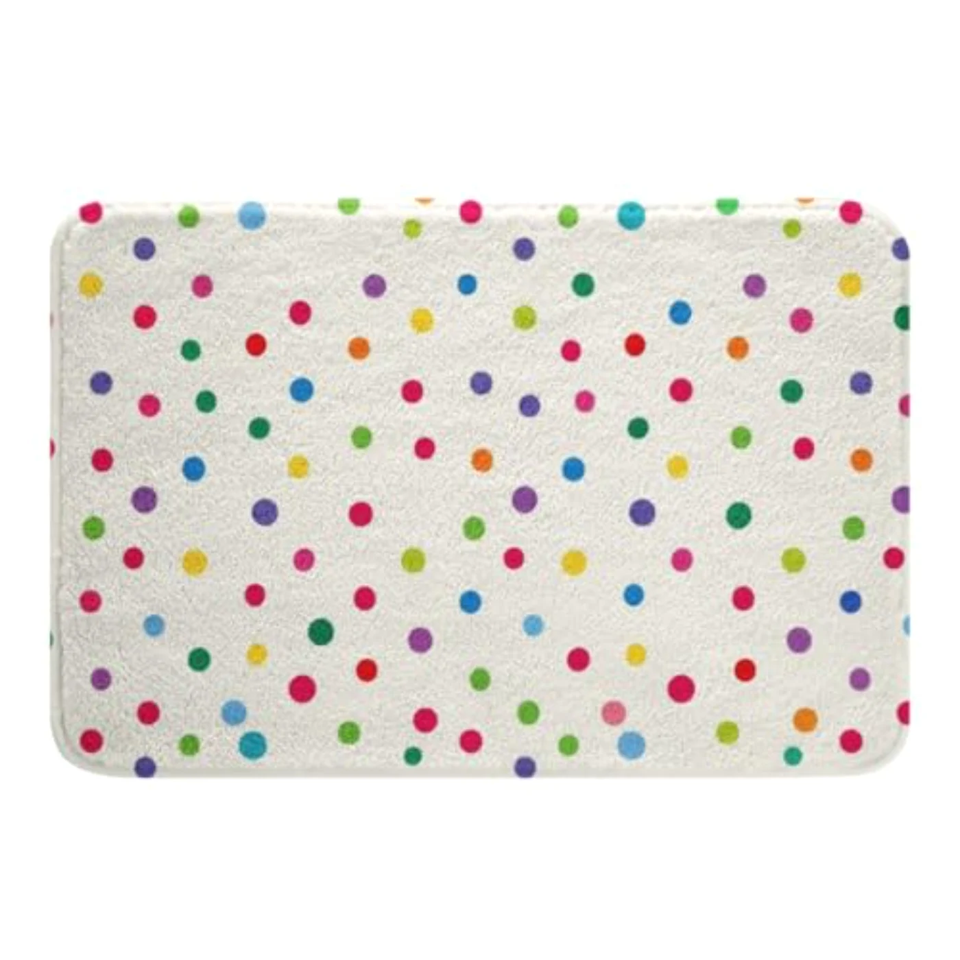 Colorful Dots X Bathroom Rugs Rug