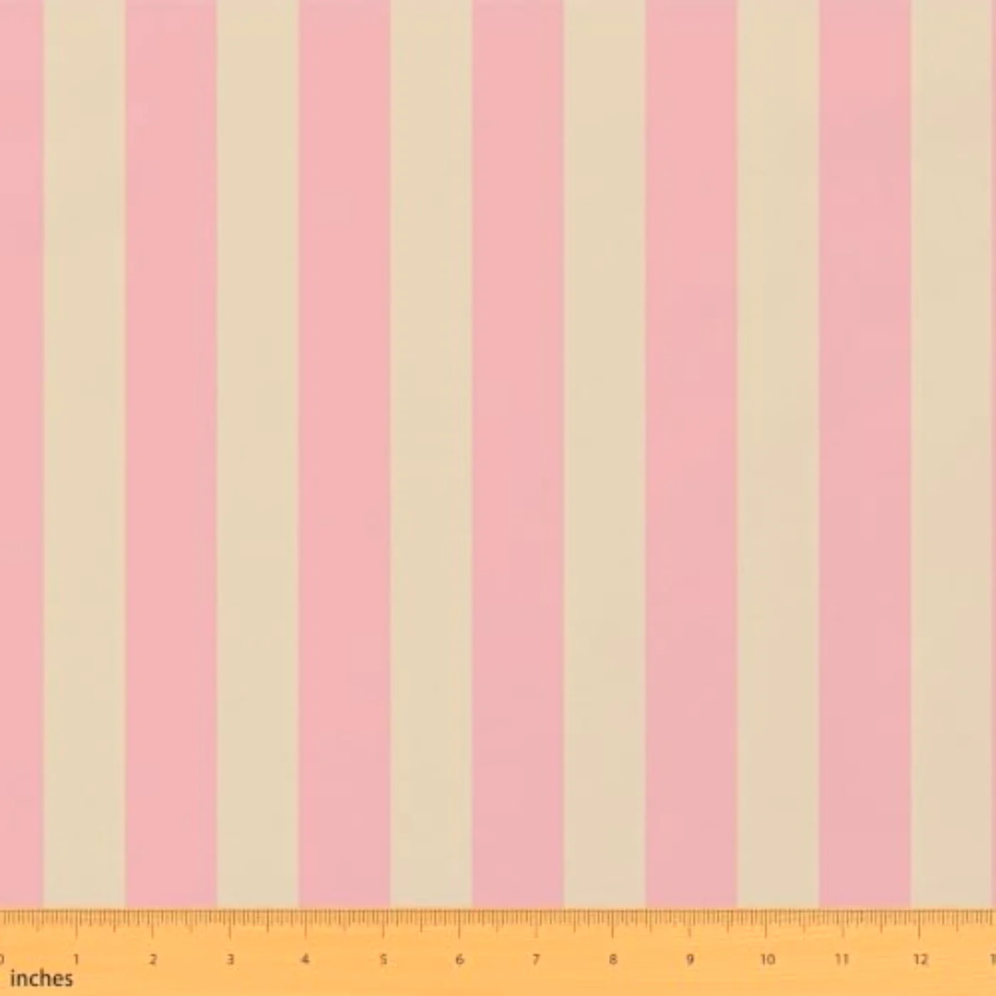 Pink Cream Striped Flannel Fabric Comforter Set