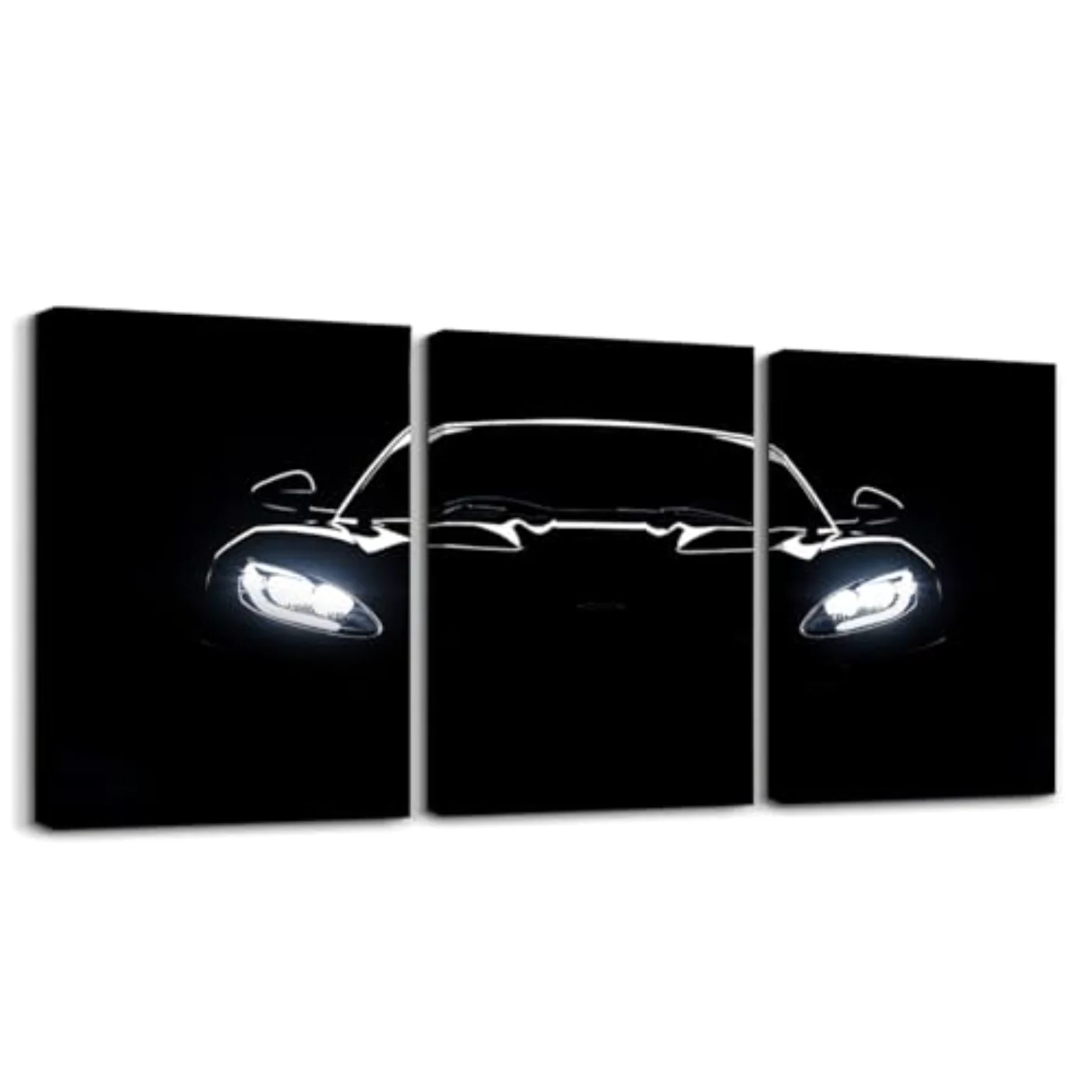 Black Race Car Wall Art Wall Hanging