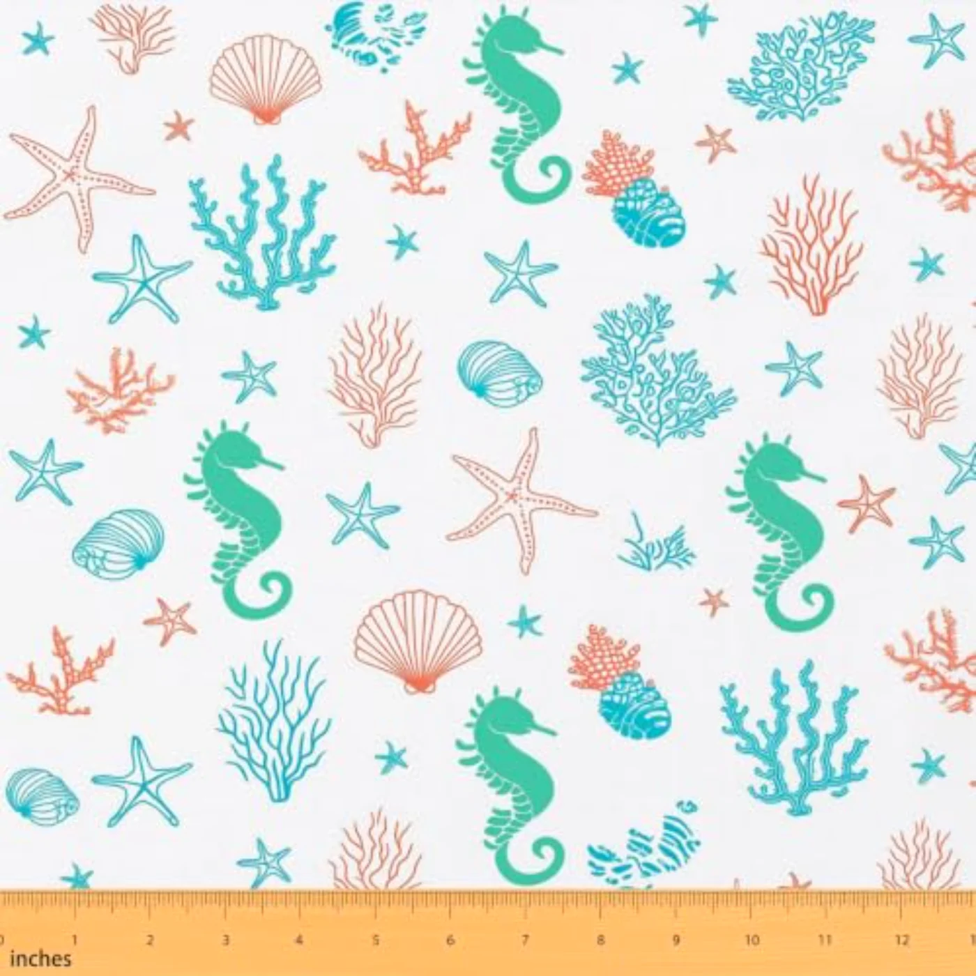 Seahorse Fabric By Yard Ocean Comforter Set