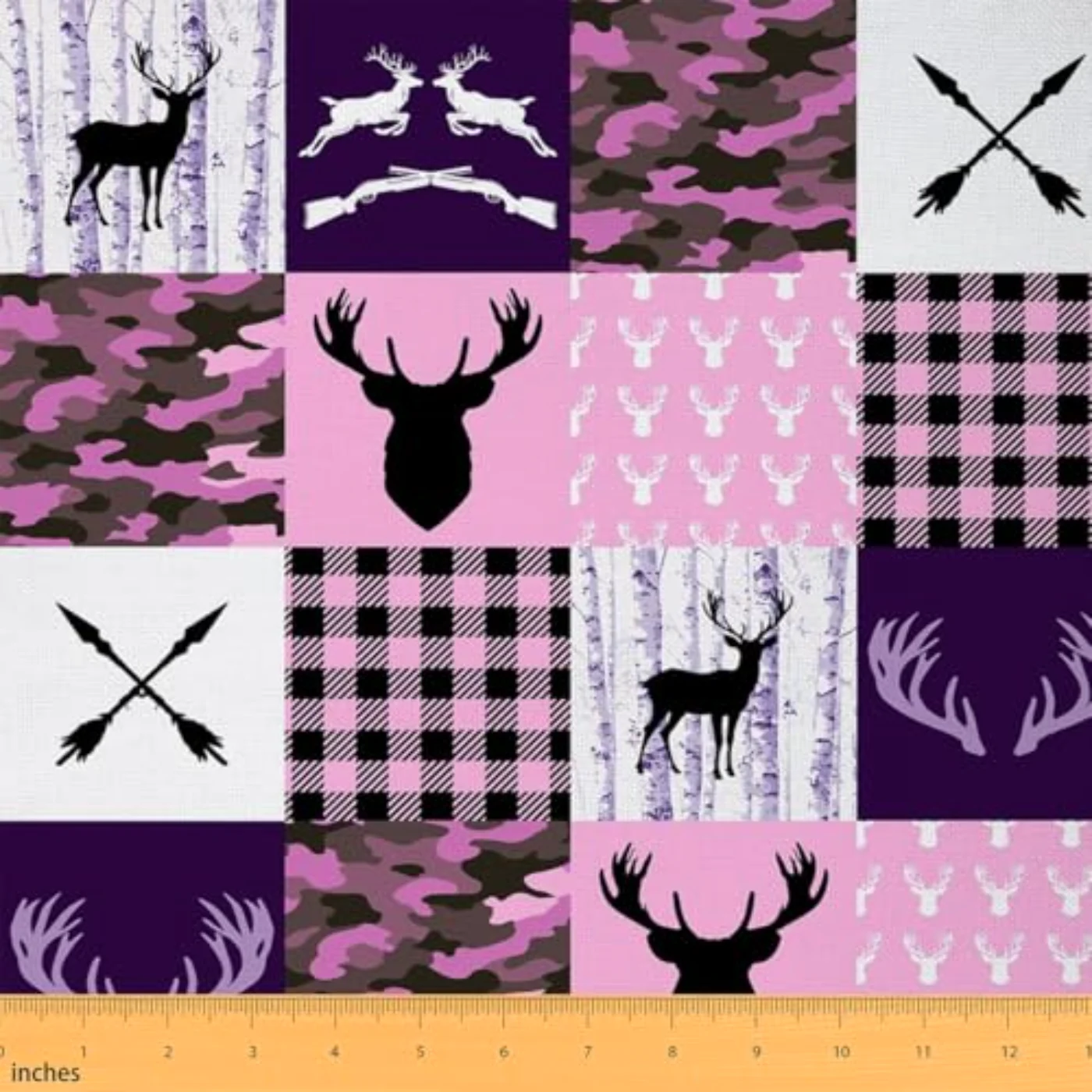 Hunting Flannel Fabric By Yard Comforter Set