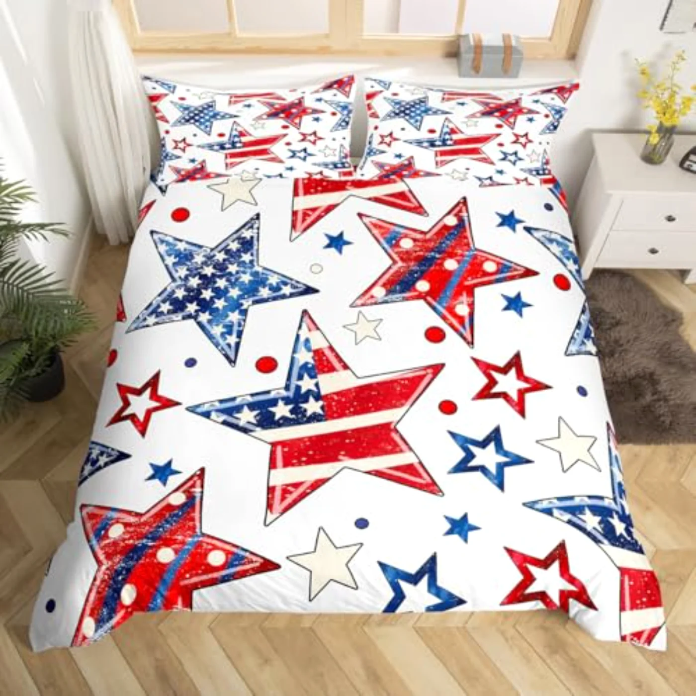 Happy Independence Day Duvet Cover, King