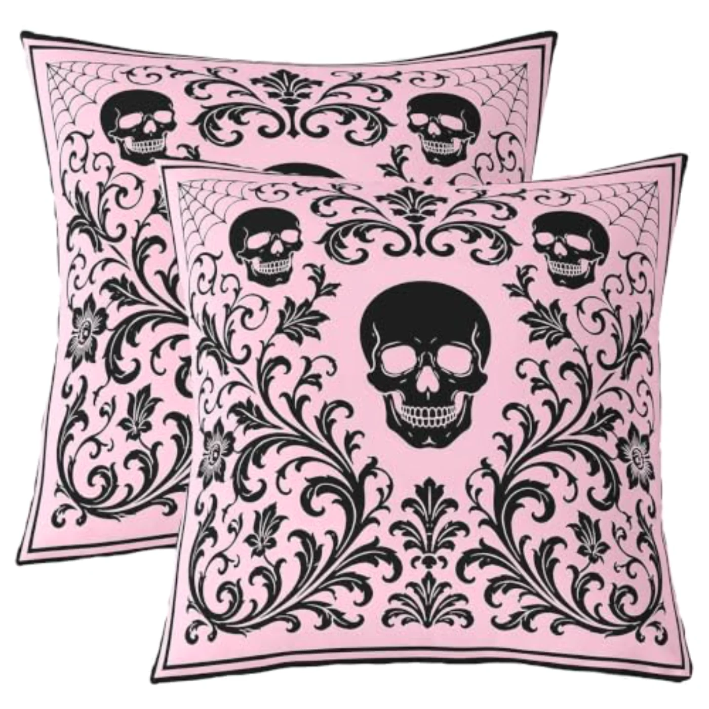 Black Skull Throw Pillow Covers Pillow Covers