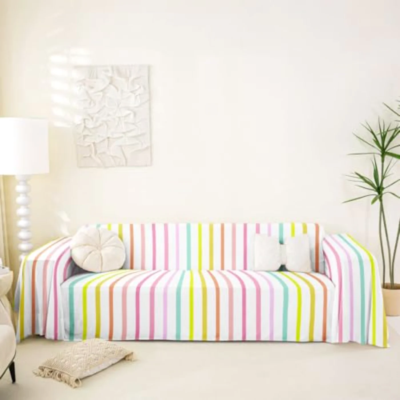 Cute Modern Stripe Kids Sofa Comforter Set