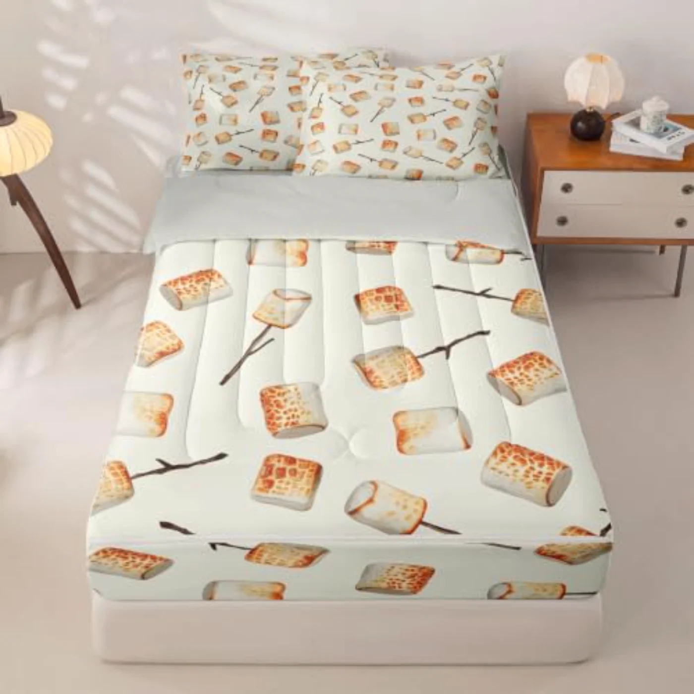 Fun Camping Zipper Comforter Set, Queen