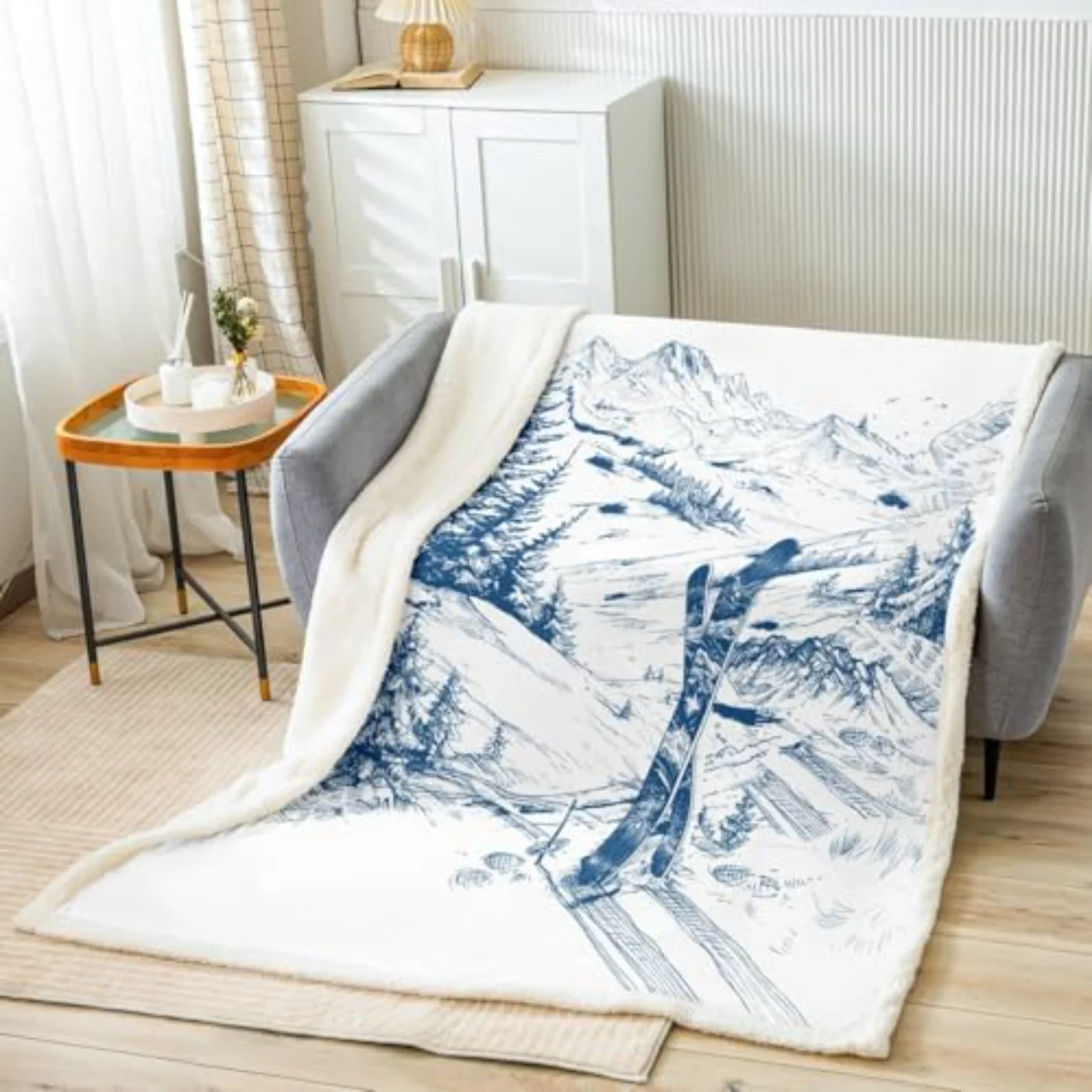 Ski Sports Throw Blanket Boys Throw, Twin