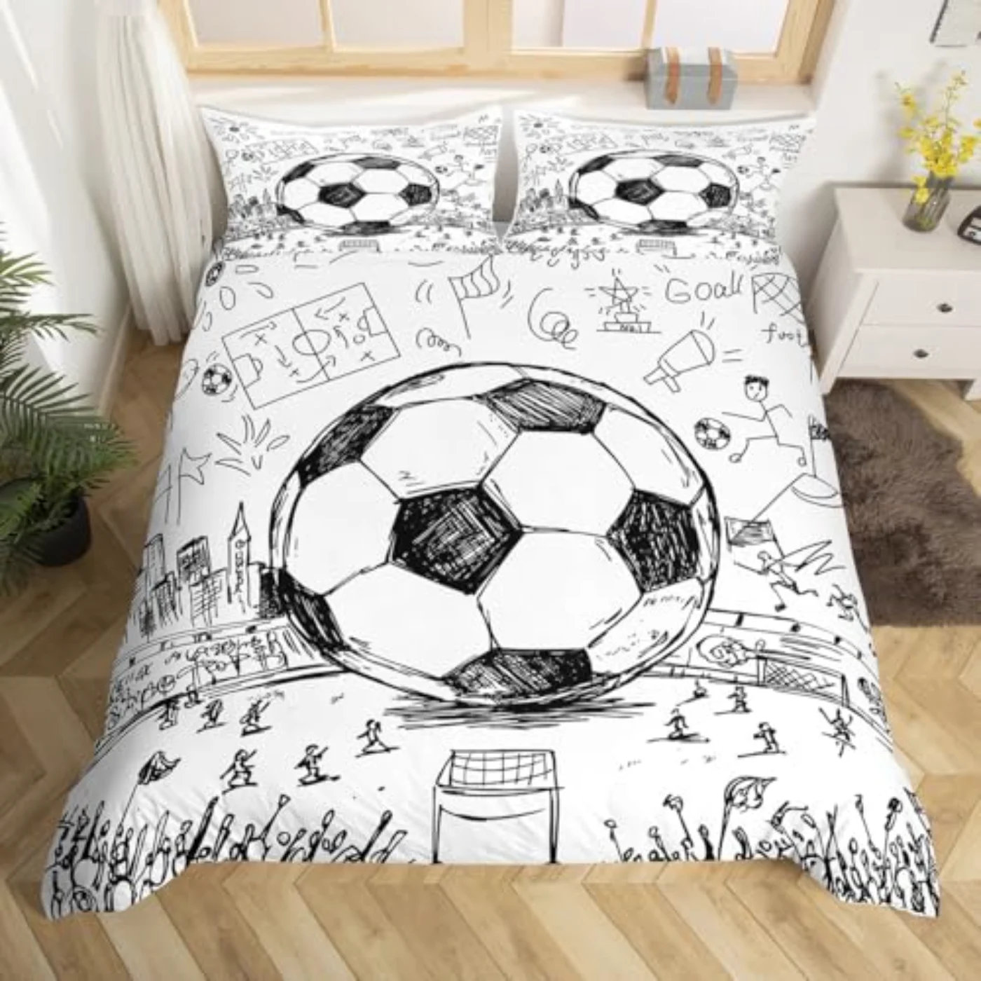Football Duvet Cover, Twin
